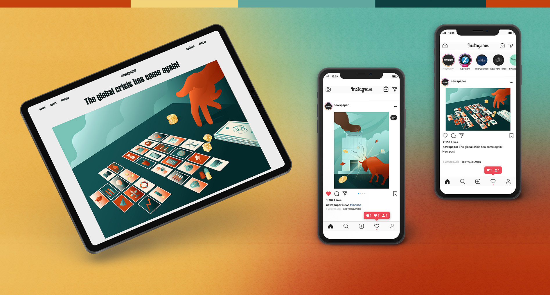 FINANCIAL ARTICLE. MAGAZINE ILLUSTRATION CONCEPT — Изображение №9 — Иллюстрация на Dprofile