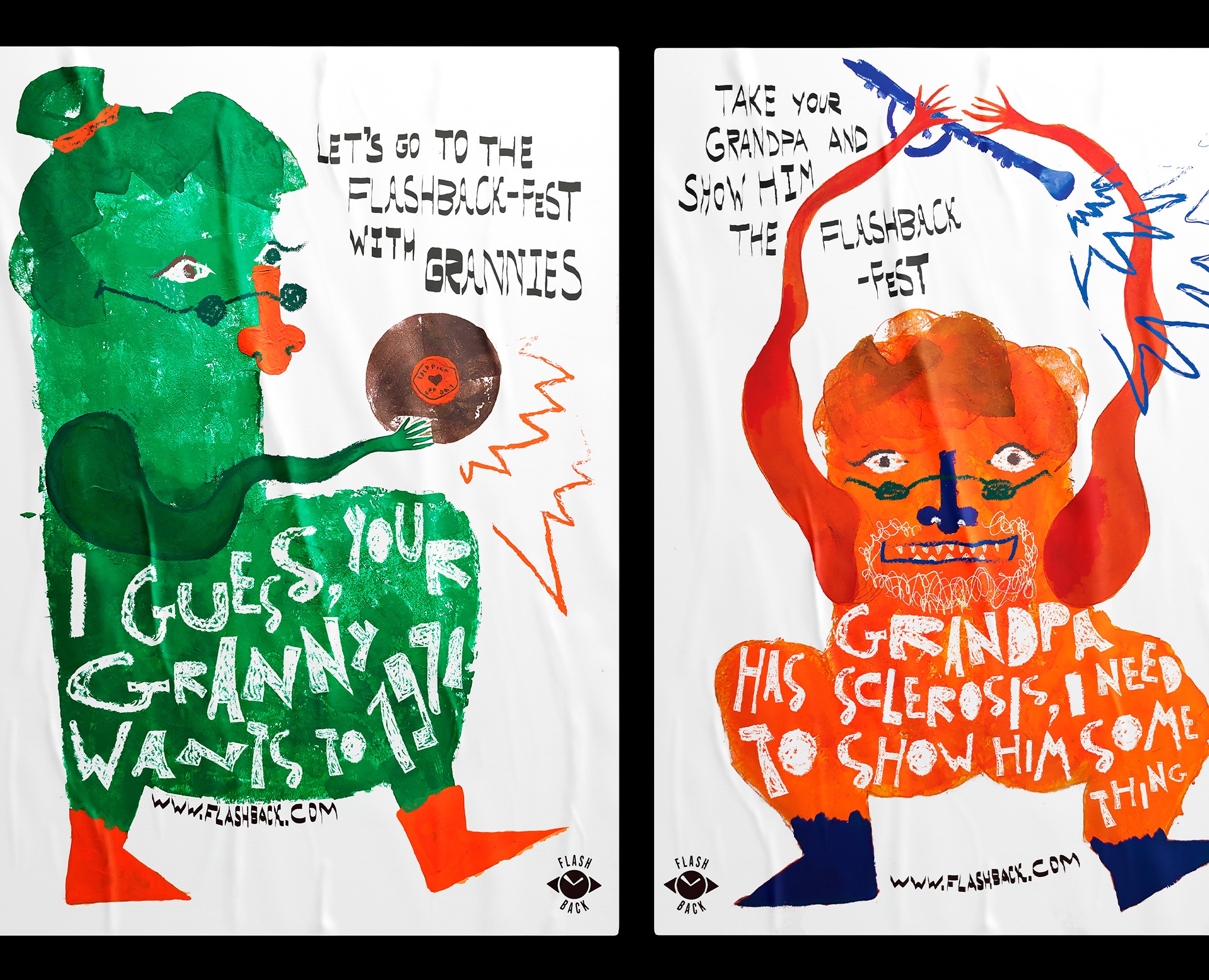 Posters for the festival of forgotten sound emotions — Иллюстрация, Графика на Dprofile