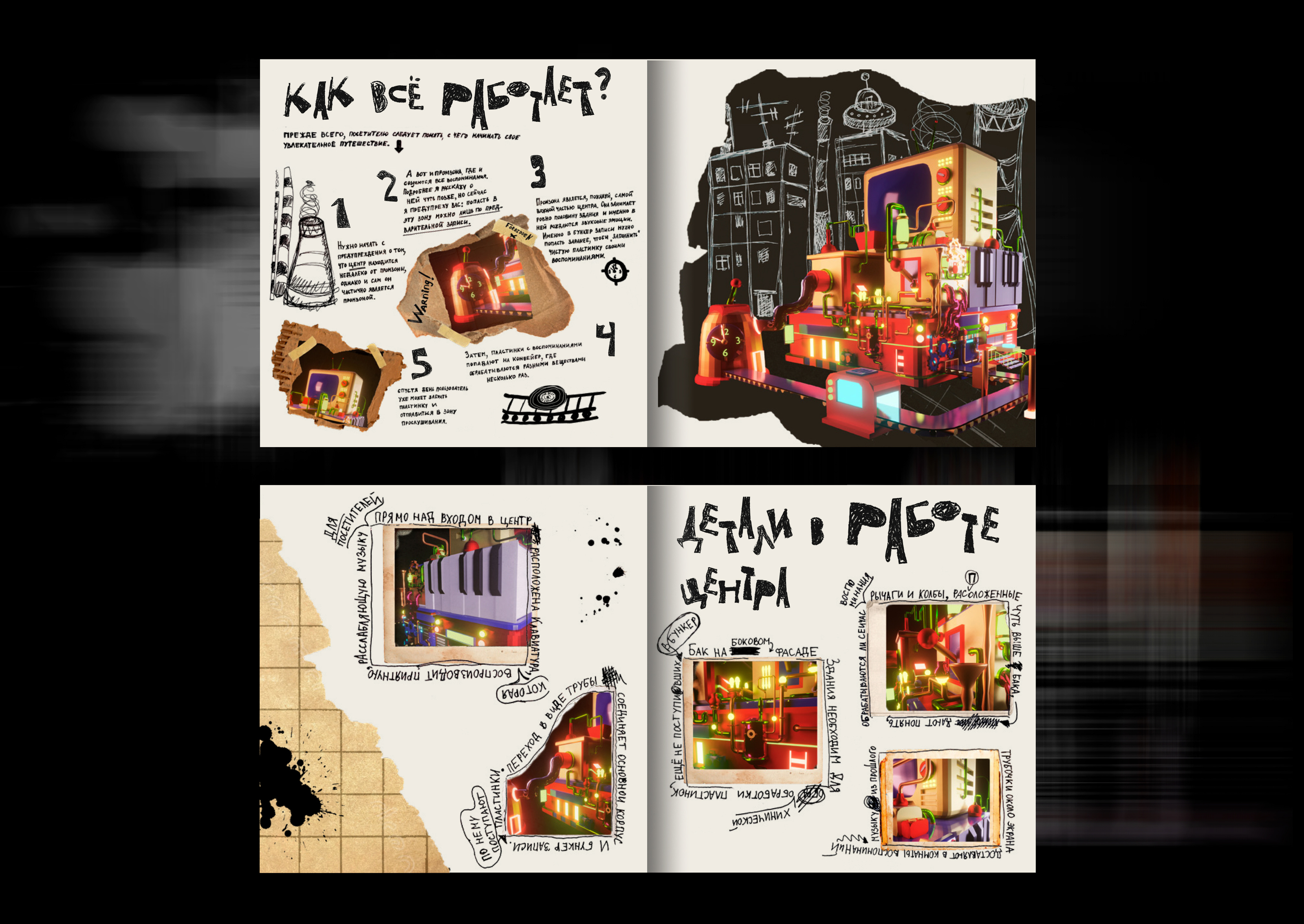ZINE the watchman's diary book about the time machine — Изображение №10 — Иллюстрация, Графика на Dprofile