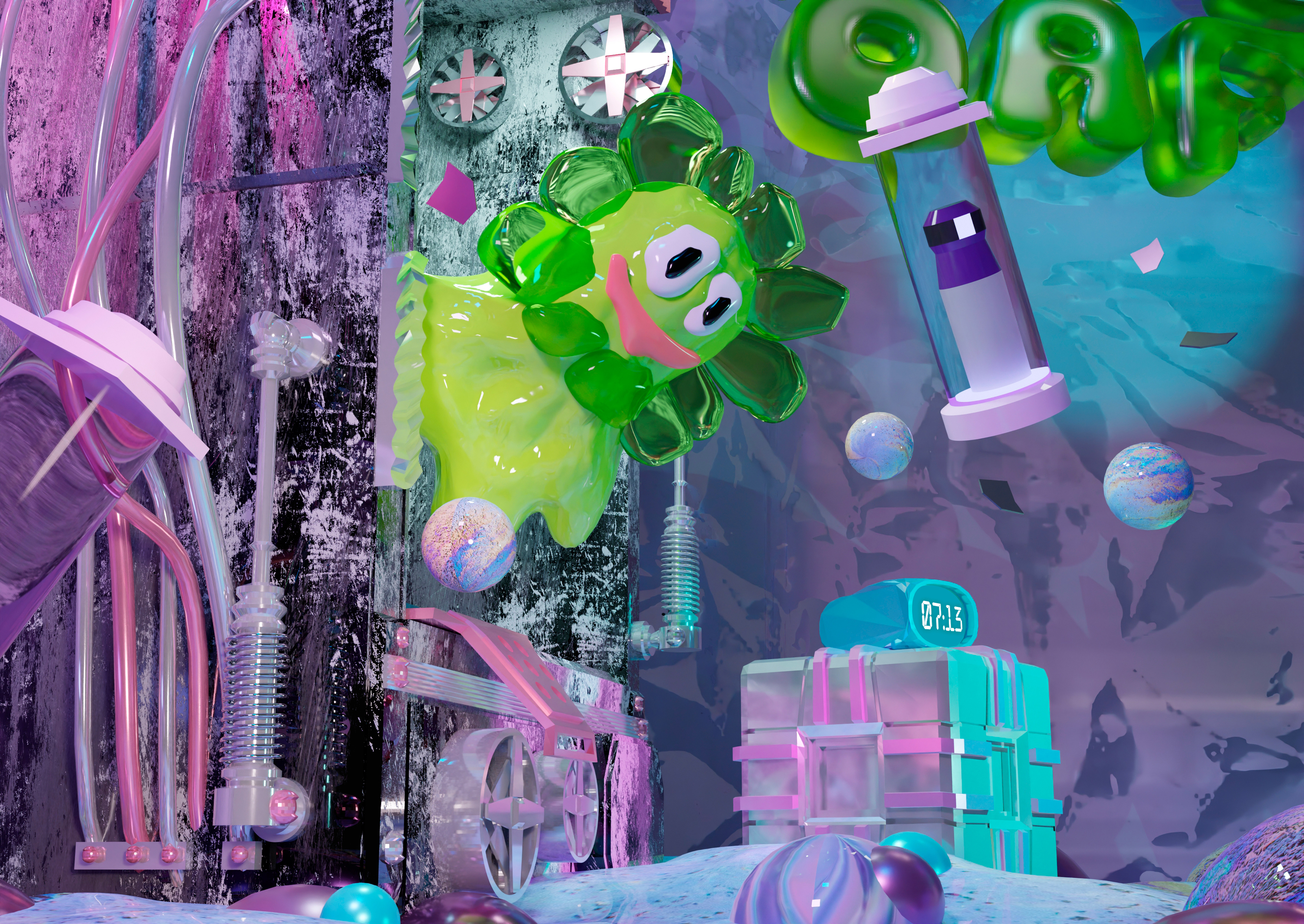 3d showcase for the Lazy Oaf Brand — Изображение №7 — Иллюстрация, 3D на Dprofile