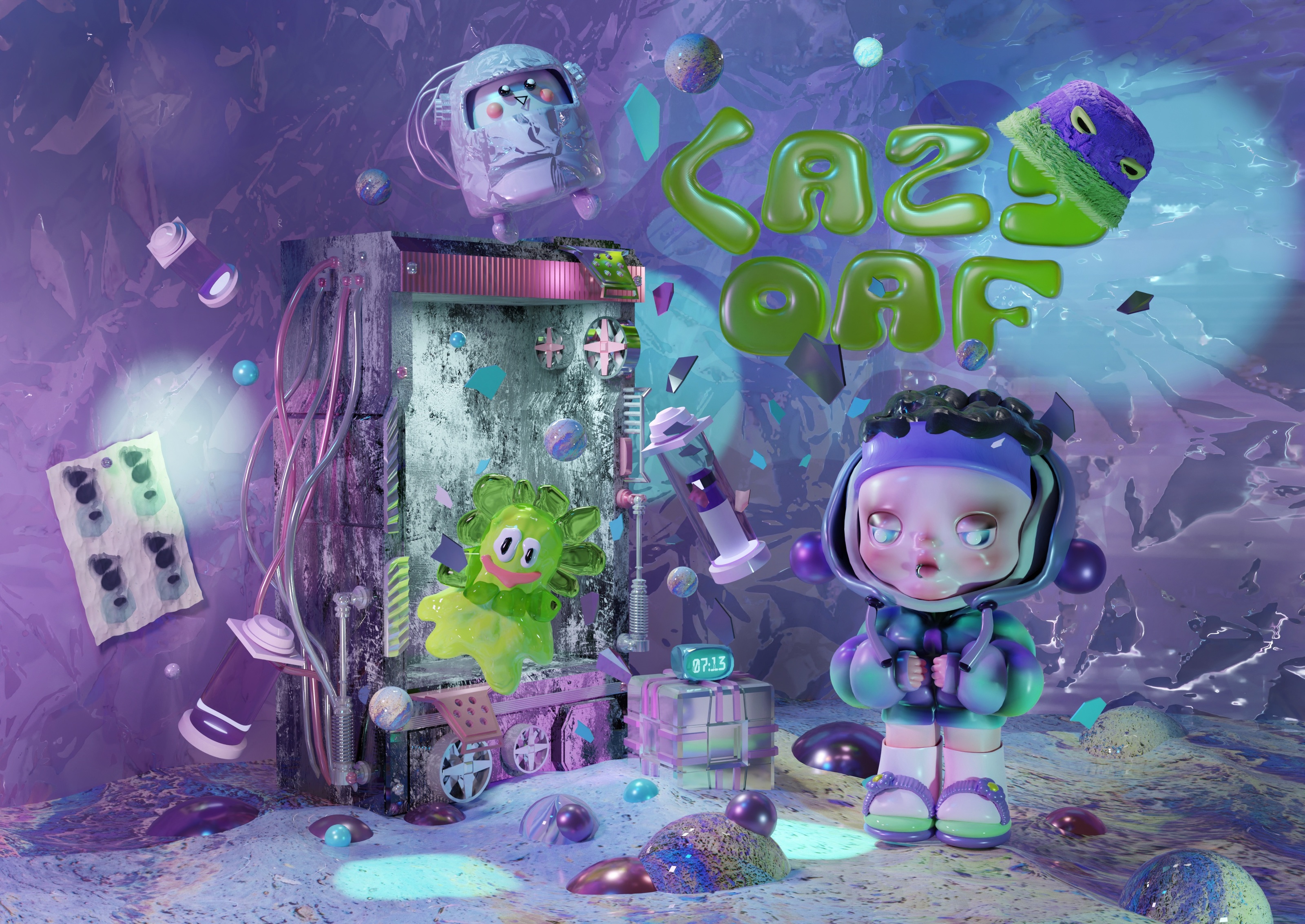 3d showcase for the Lazy Oaf Brand — Изображение №1 — Иллюстрация, 3D на Dprofile