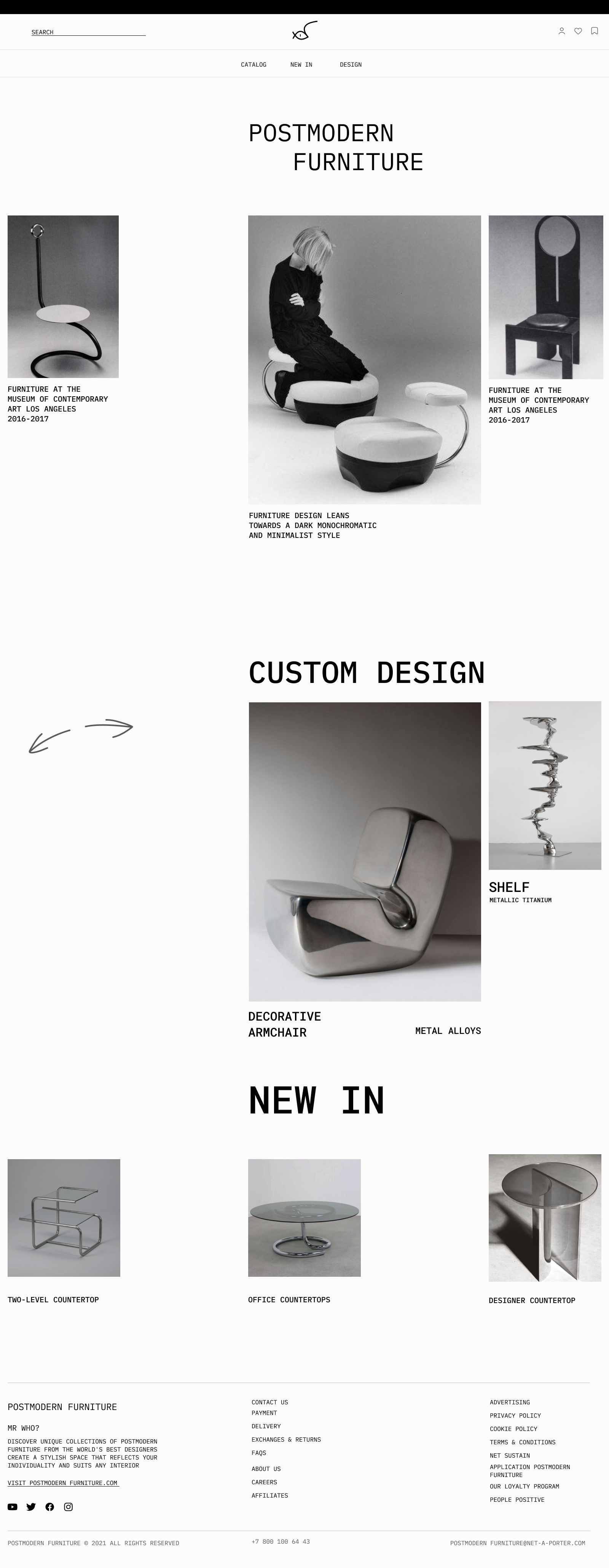 POSTMODERN FURNITURE — Изображение №1 — Брендинг на Dprofile