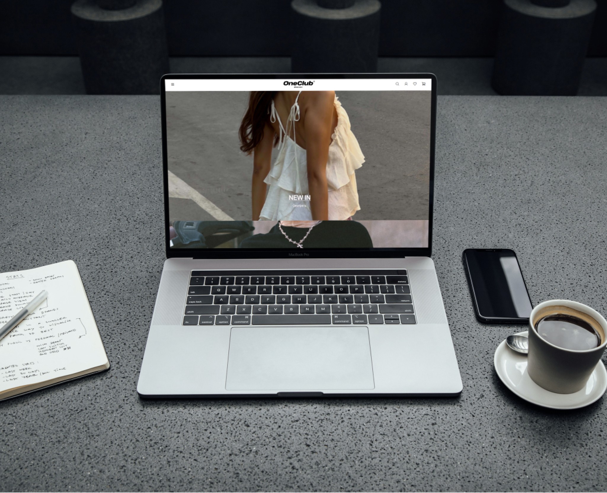 Дизайн сайта магазина одежды «One Club» — Интерфейсы на Dprofile