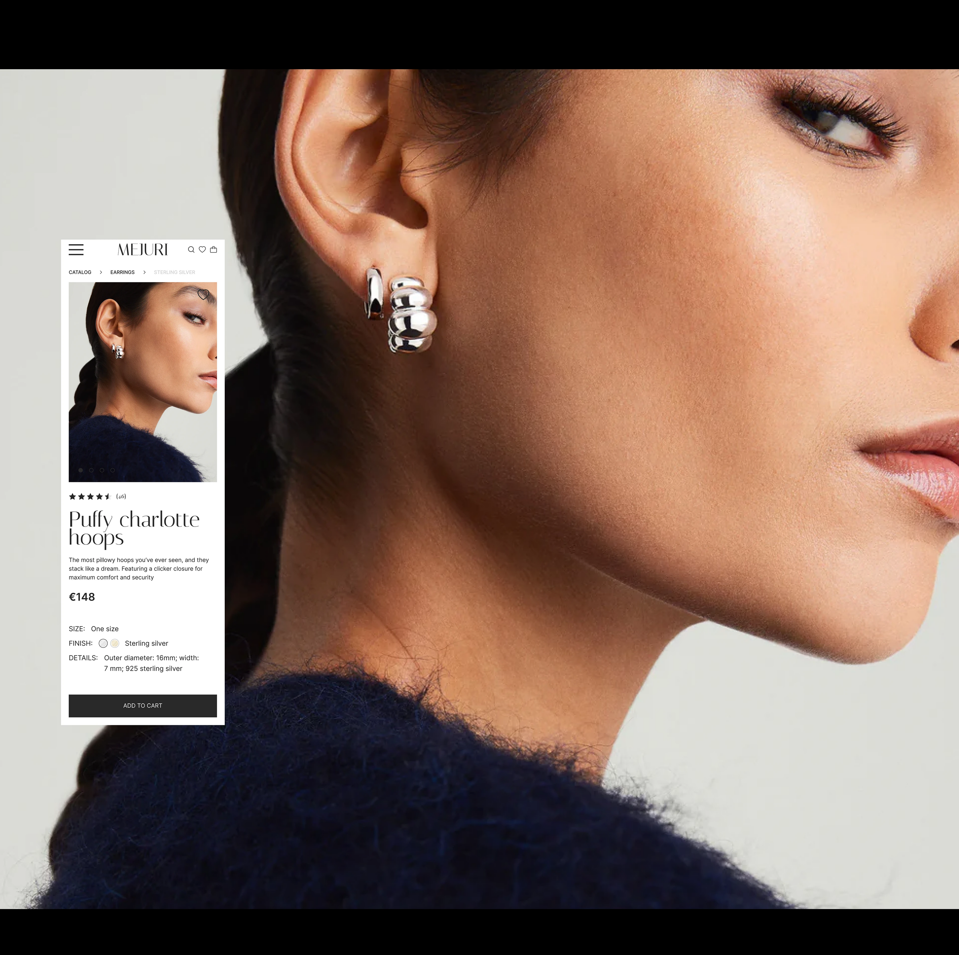 MEJURI jewelry website redesign concept — Изображение №13 — Интерфейсы на Dprofile