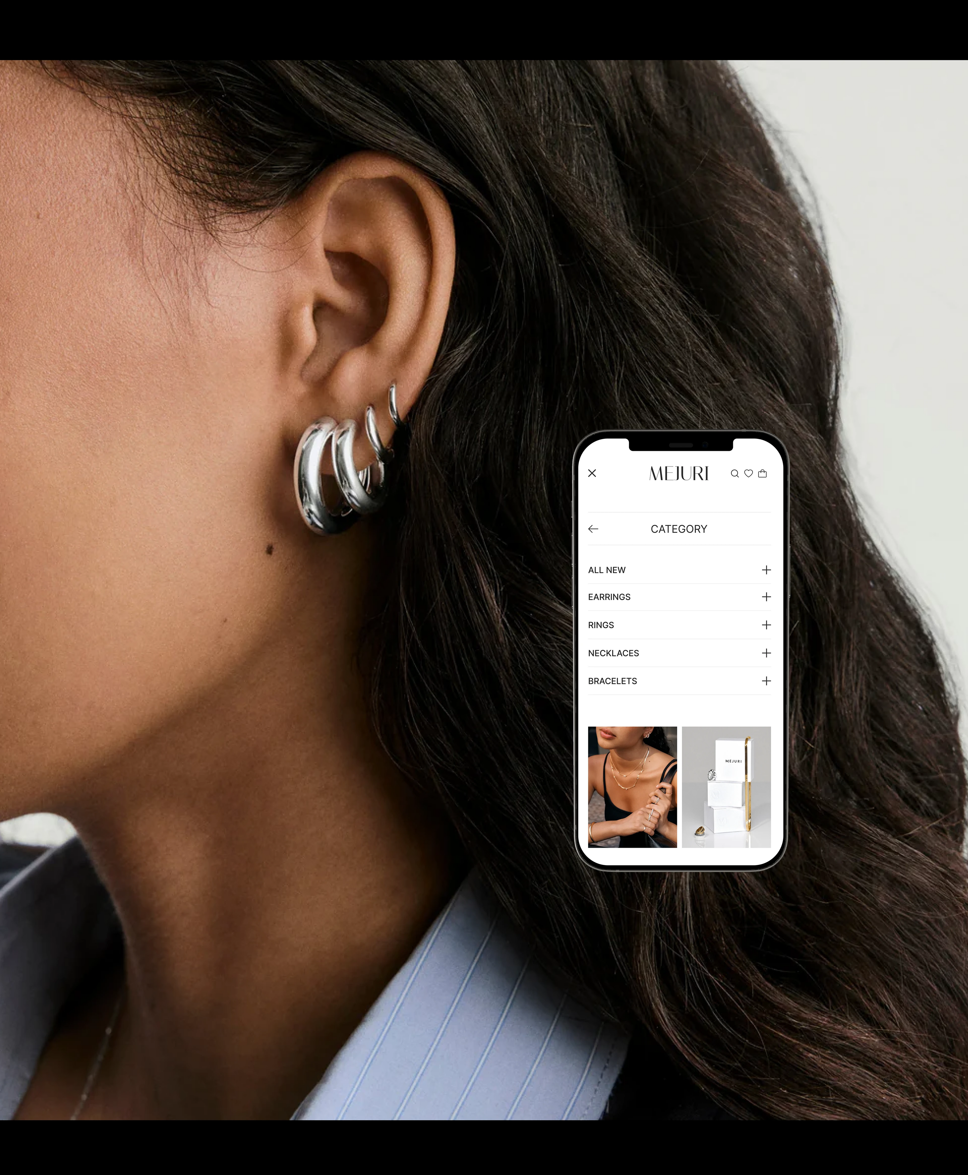MEJURI jewelry website redesign concept — Изображение №11 — Интерфейсы на Dprofile