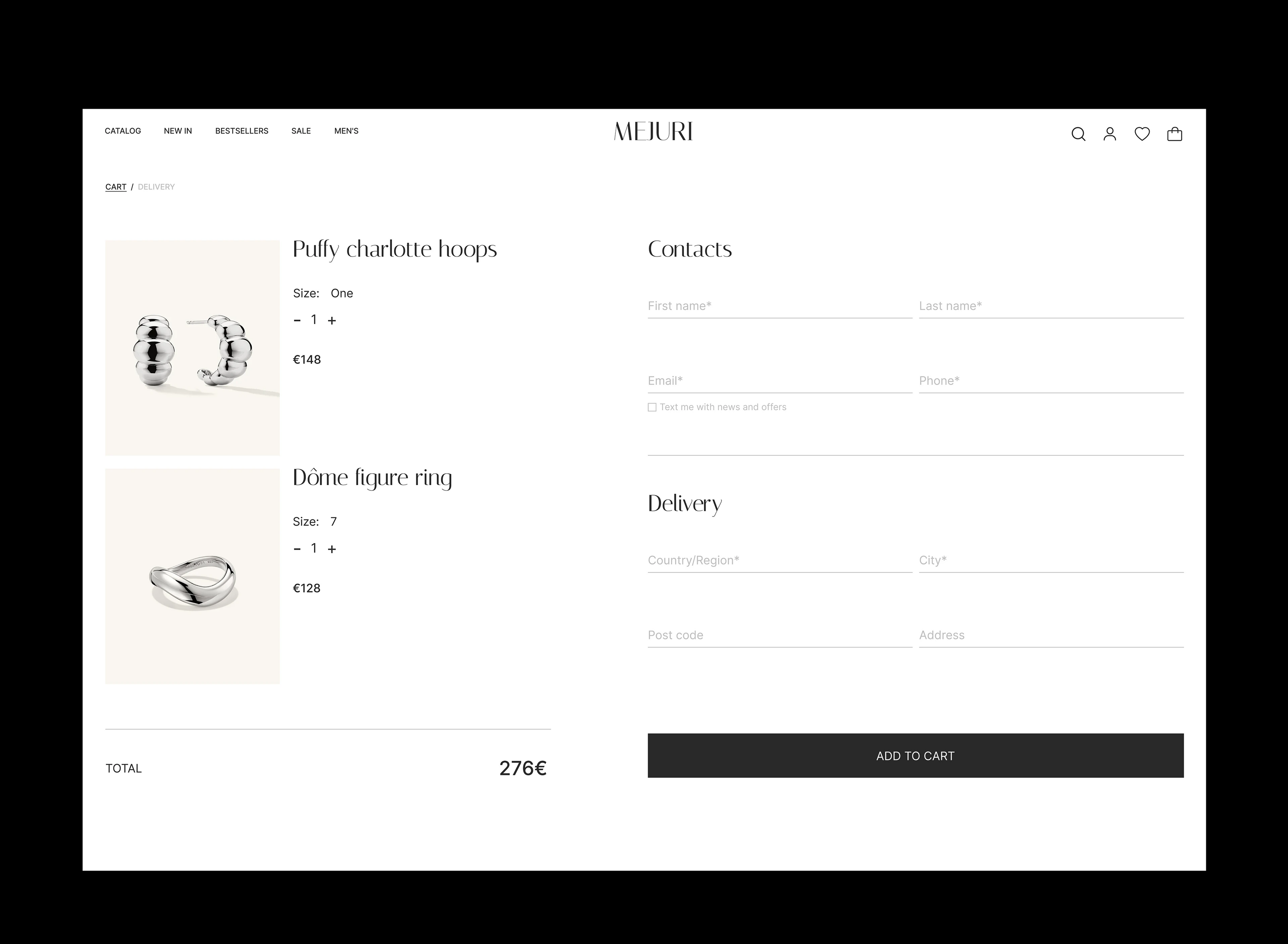MEJURI jewelry website redesign concept — Изображение №15 — Интерфейсы на Dprofile