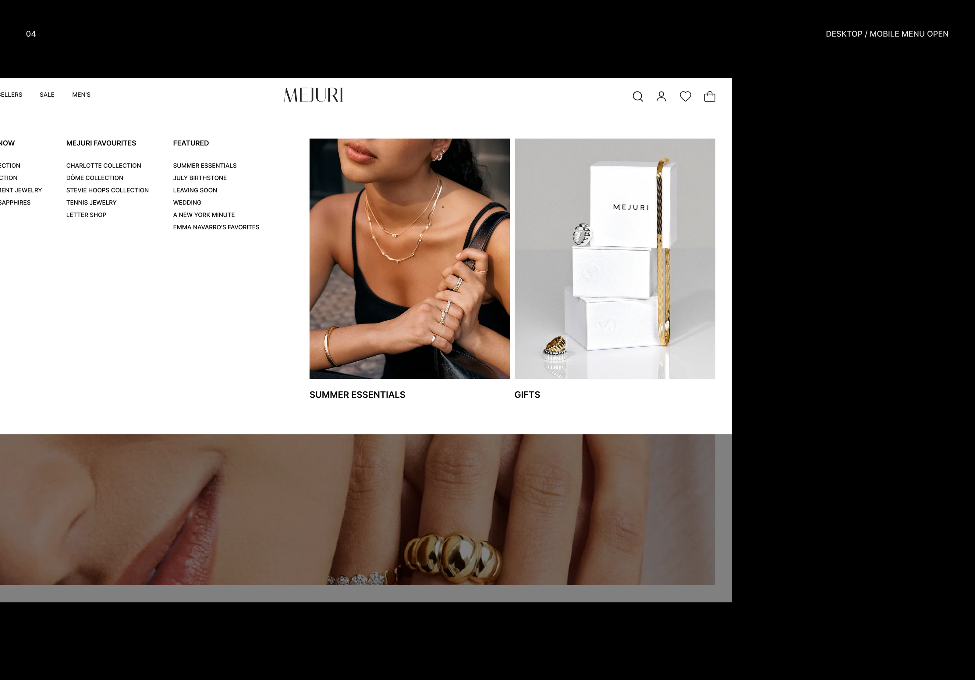 MEJURI jewelry website redesign concept — Изображение №10 — Интерфейсы на Dprofile