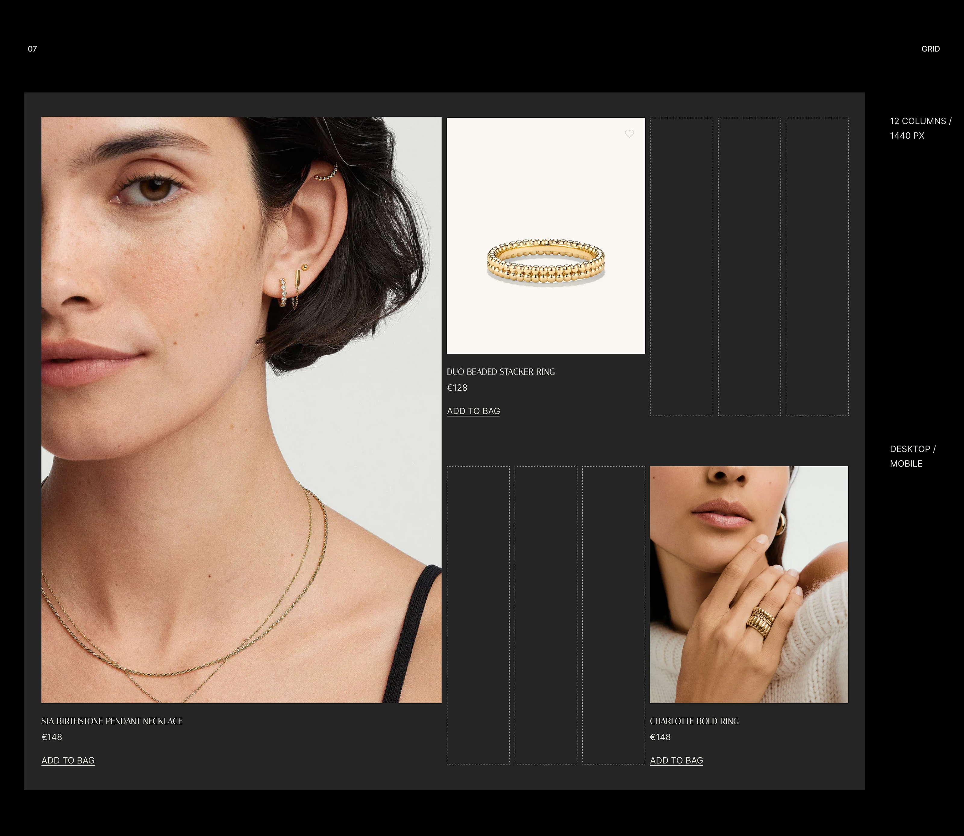 MEJURI jewelry website redesign concept — Изображение №17 — Интерфейсы на Dprofile