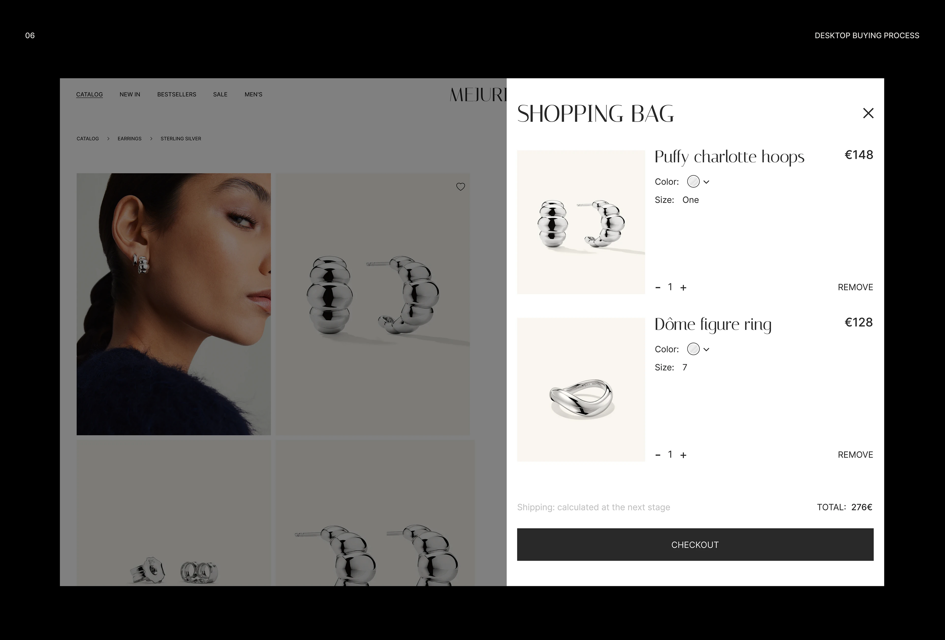 MEJURI jewelry website redesign concept — Изображение №14 — Интерфейсы на Dprofile