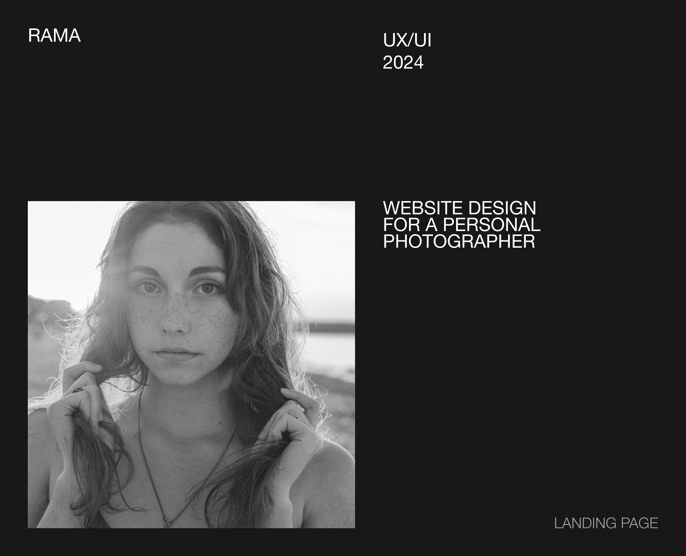 LYSA | LANDING PAGE | PHOTOGRAPHER — Интерфейсы, Брендинг на Dprofile