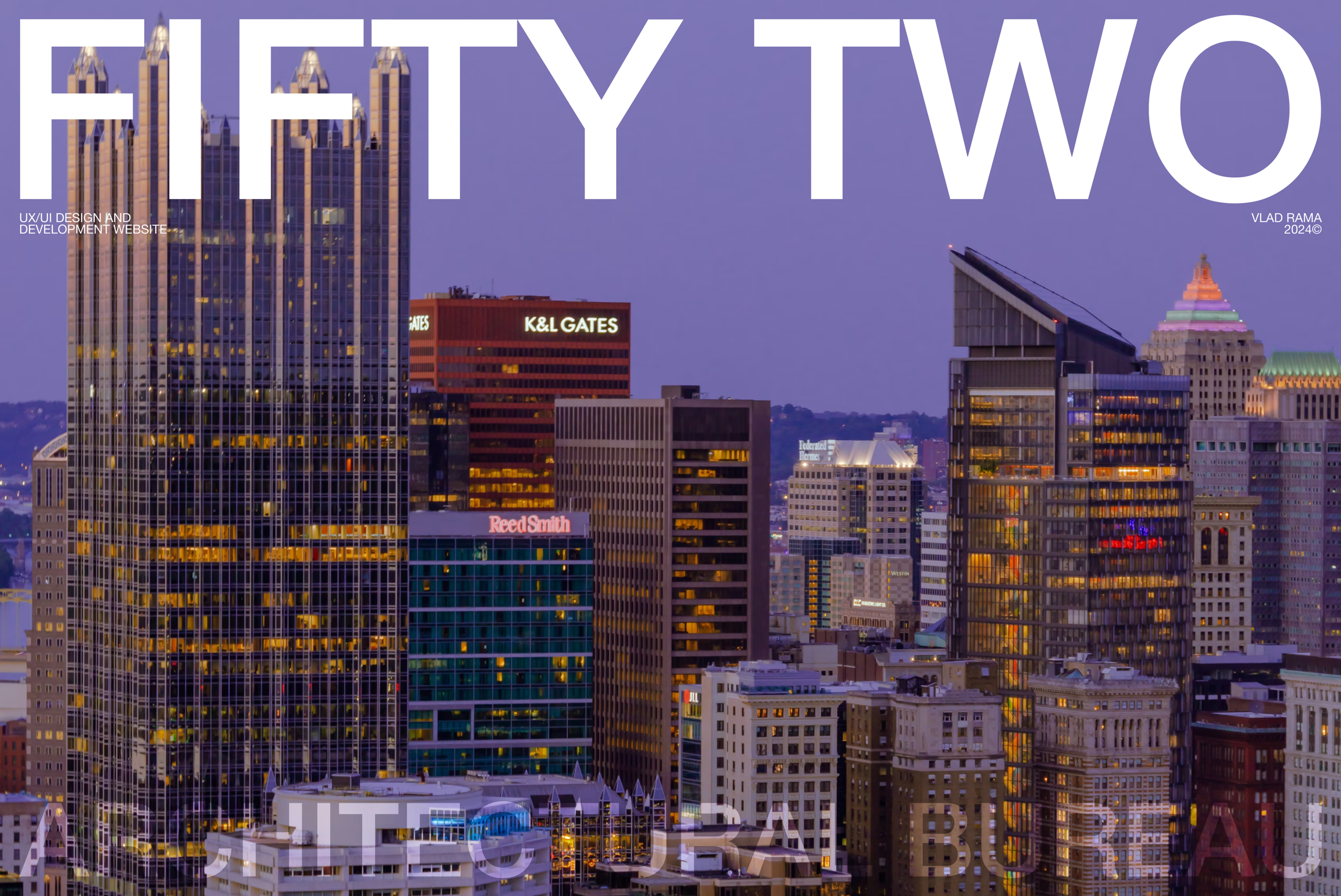 FIFTY TWO | CORPORATE WEBSITE | ARCHITECTURAL BUREAU — Изображение №1 — Интерфейсы, Брендинг на Dprofile