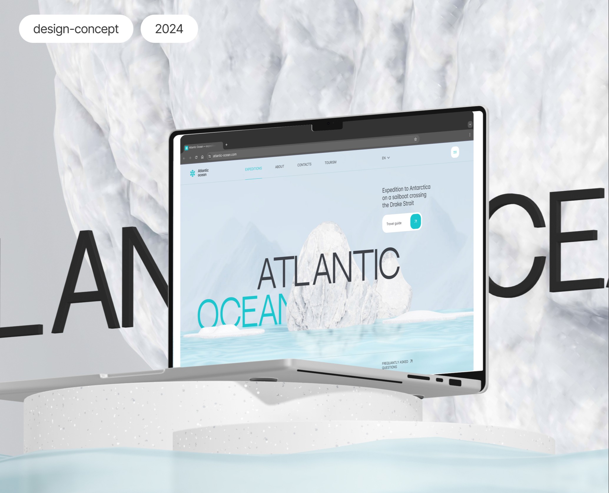 Atlantic Ocean expedition|Design and animation — Интерфейсы, Анимация на Dprofile