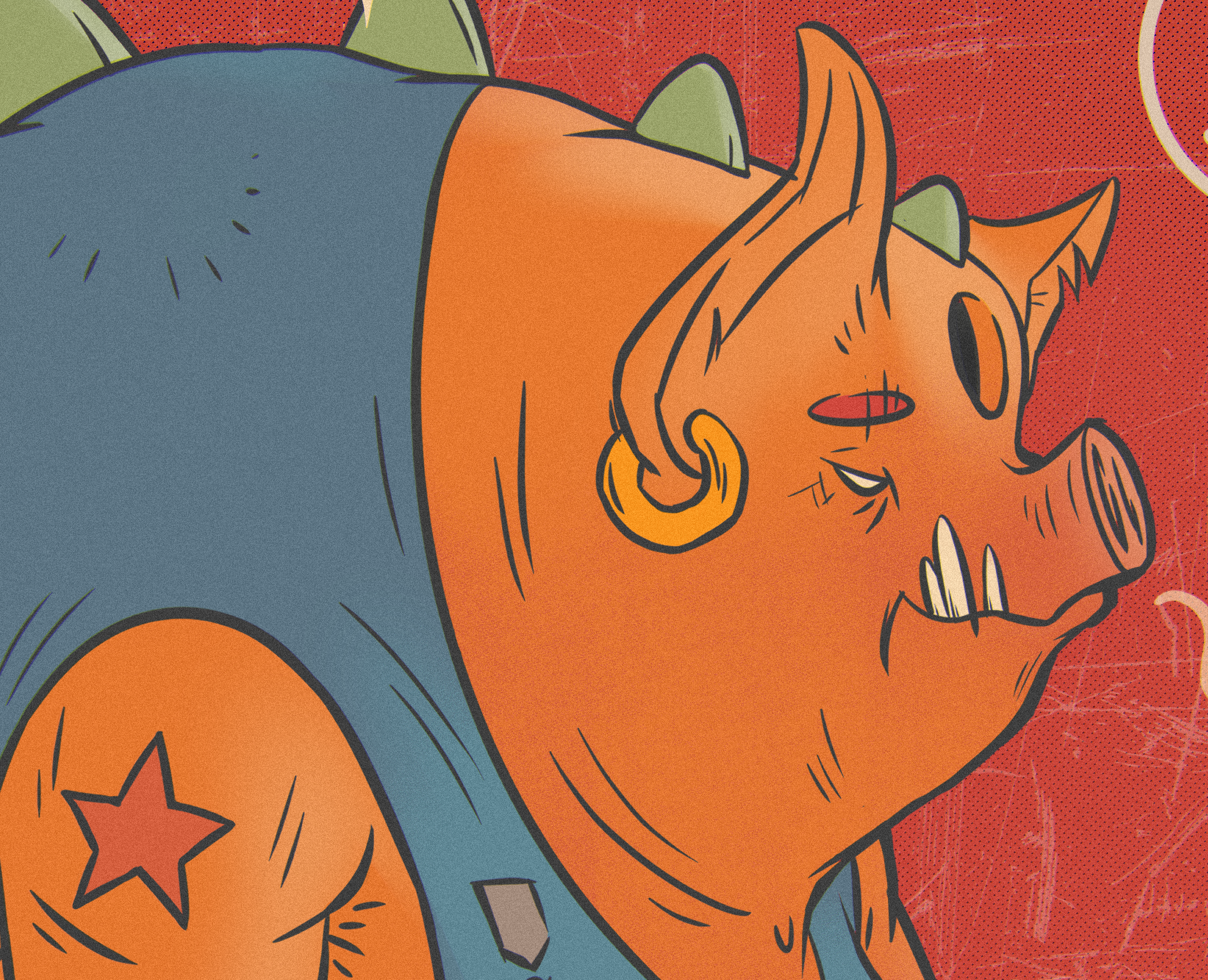 Pig King — Иллюстрация на Dprofile