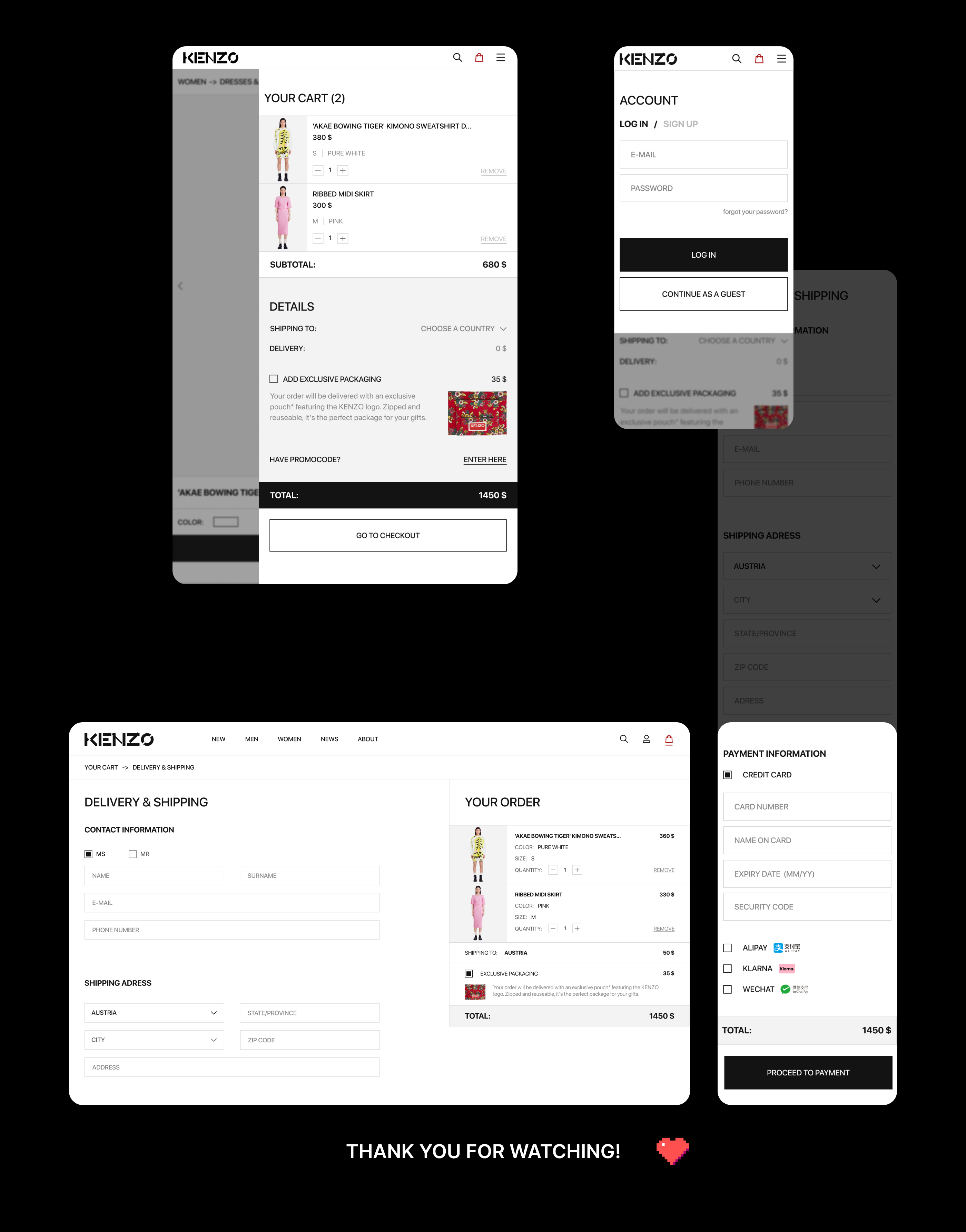 Kenzo E-commerce Redesign Concept — Изображение №18 — Интерфейсы на Dprofile