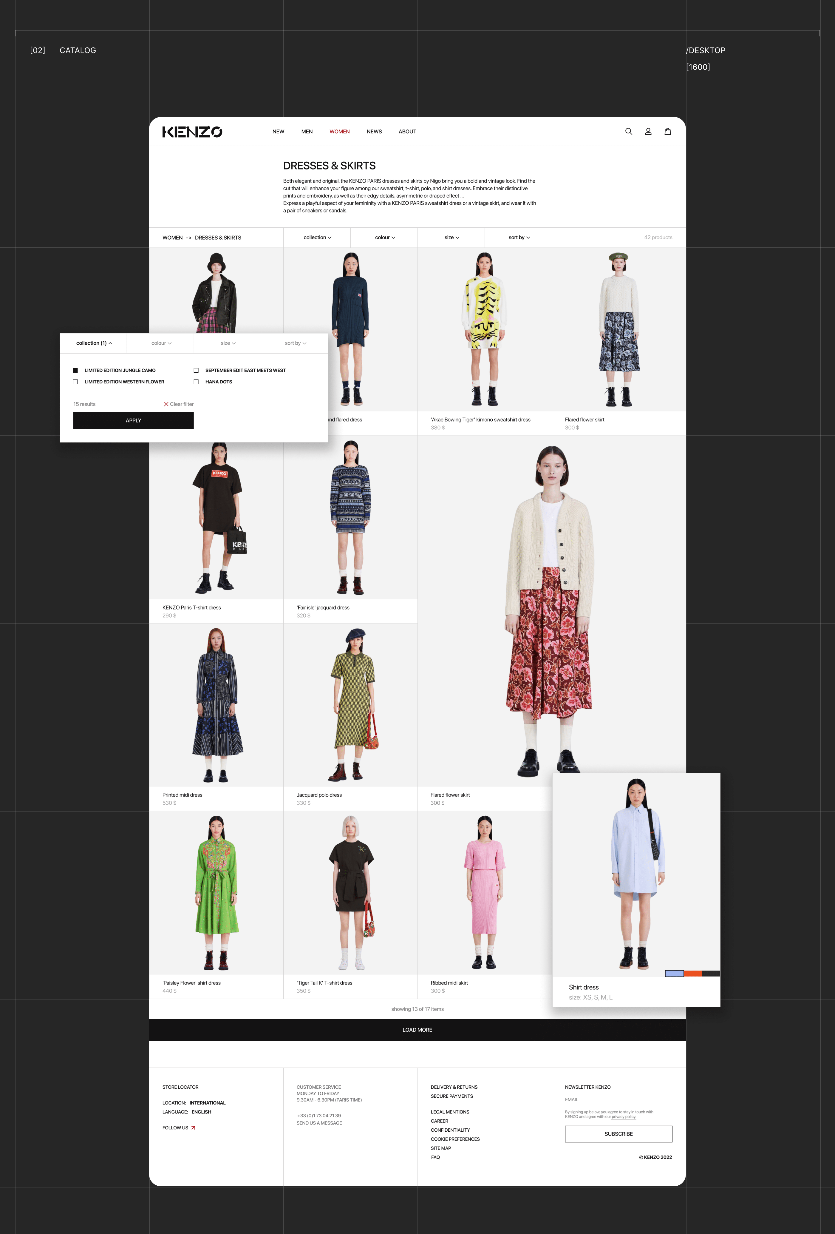 Kenzo E-commerce Redesign Concept — Изображение №7 — Интерфейсы на Dprofile