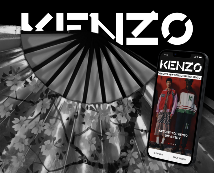 Kenzo E-commerce Redesign Concept — Интерфейсы на Dprofile
