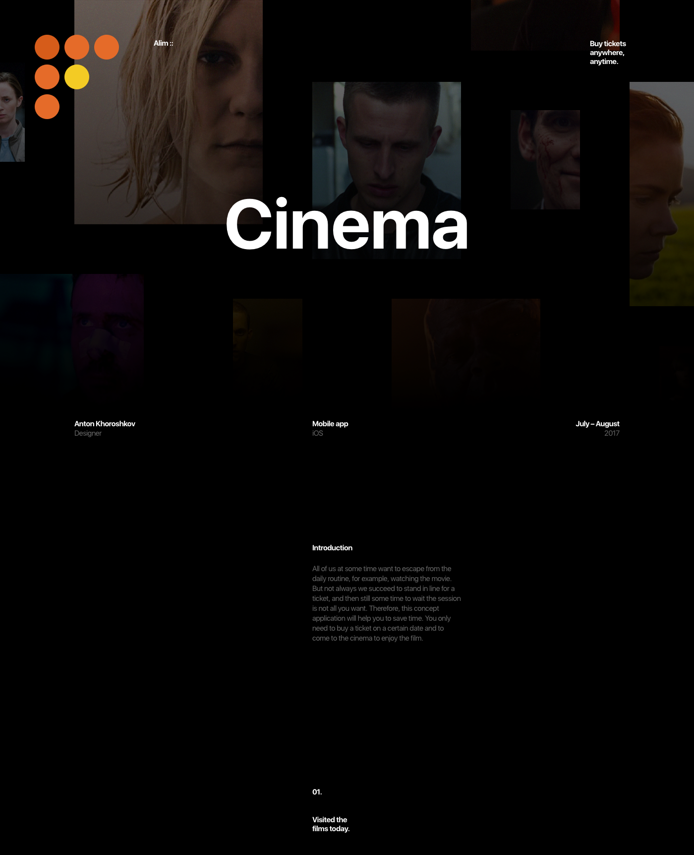 Alim :: Cinema — Изображение №1 — Интерфейсы, Анимация на Dprofile