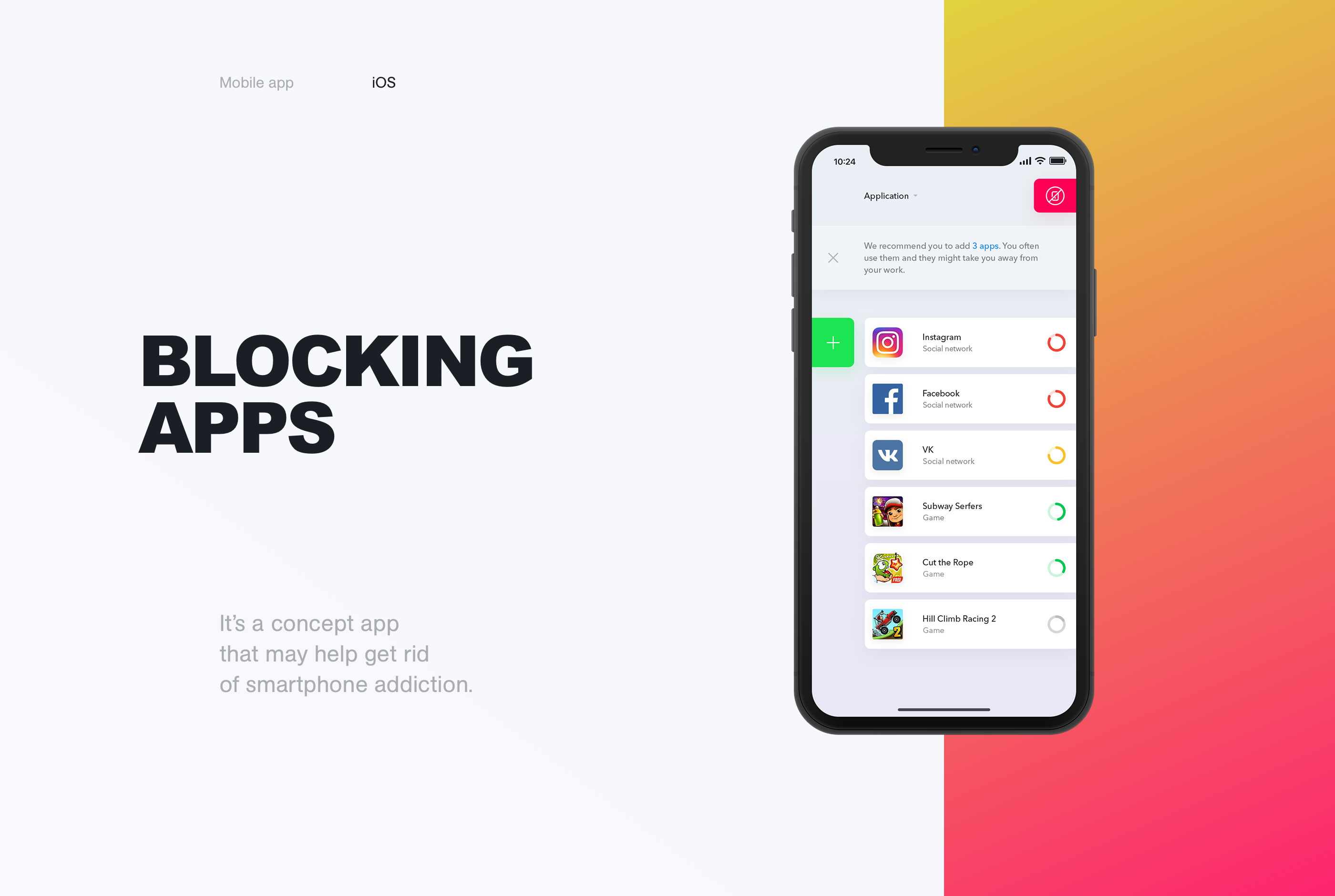 Blocking Apps — Изображение №1 — Интерфейсы, Анимация на Dprofile