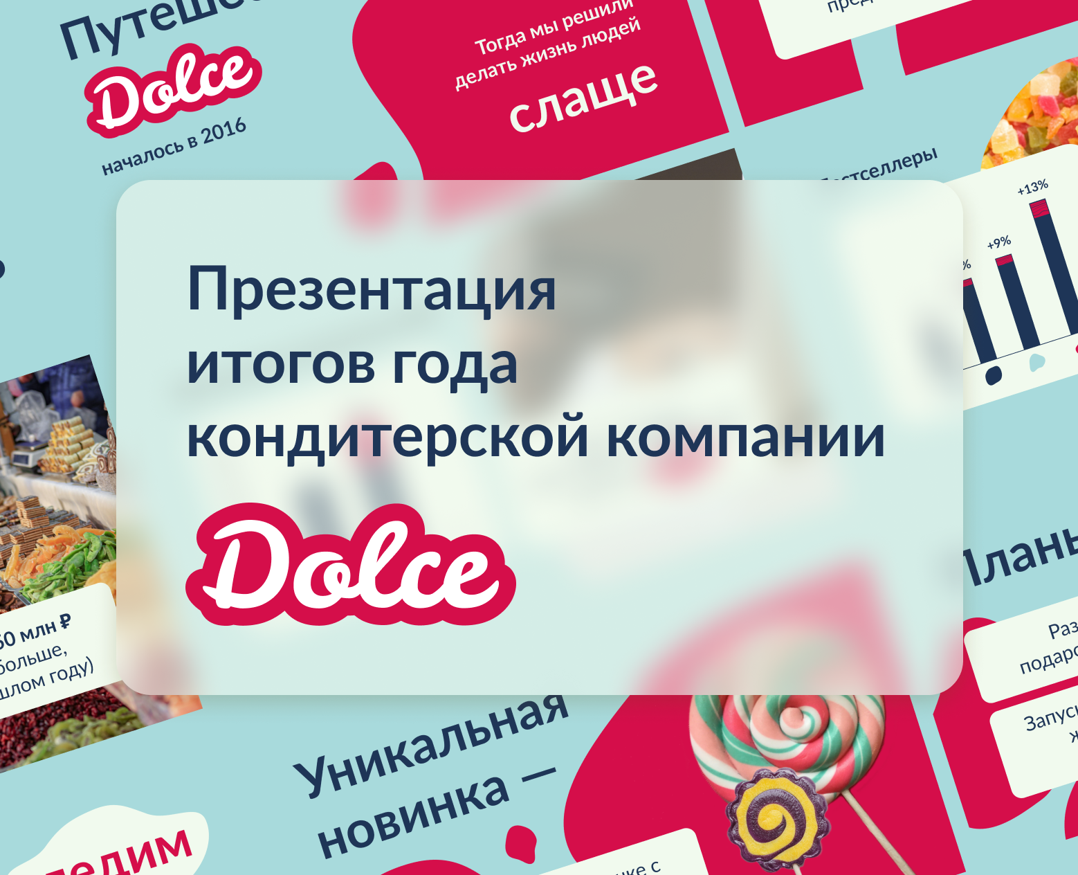 Презентация итогов года кондитерской компании Dolce на Dprofile