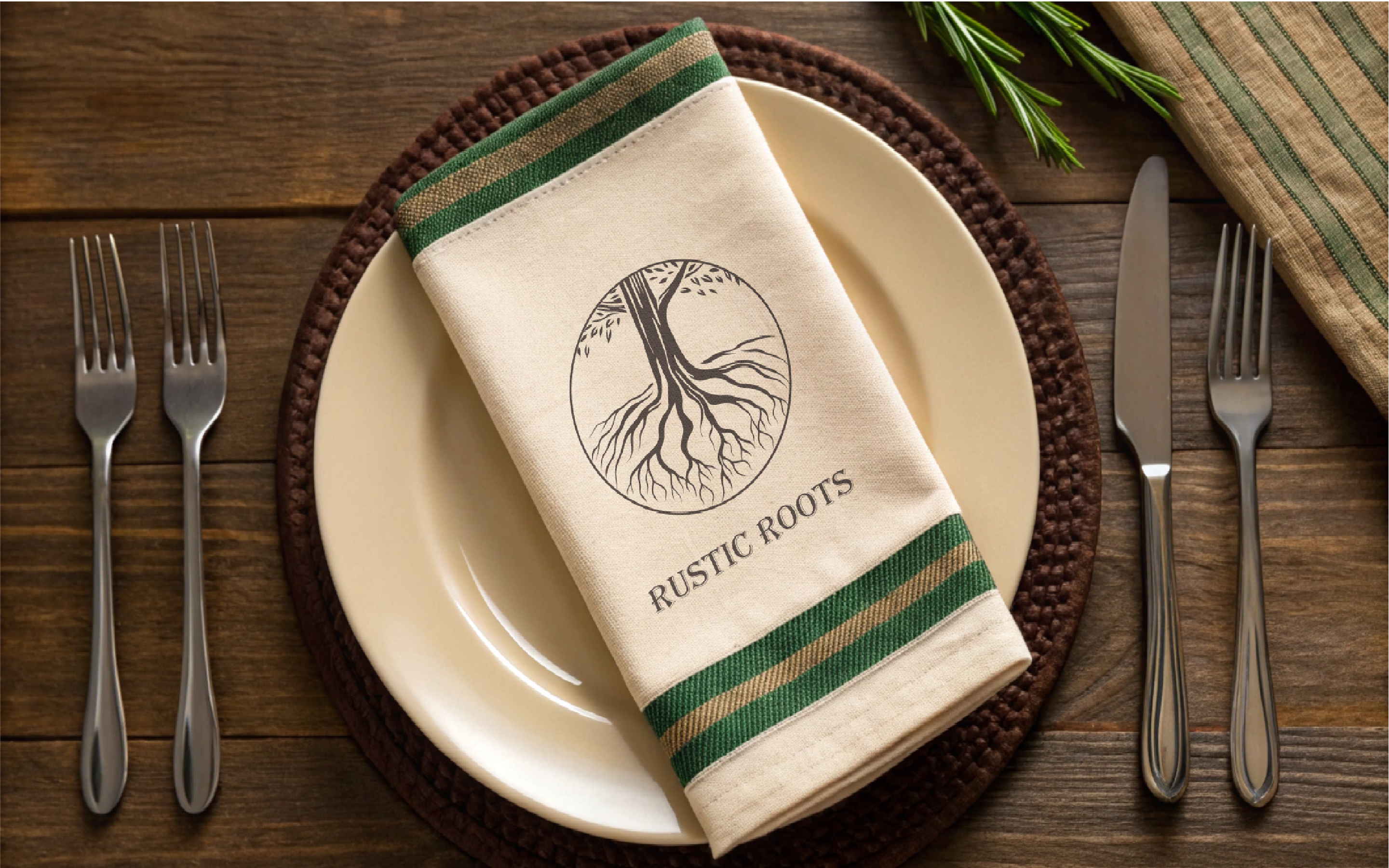 Rustic Roots – Айдентика для ресторана домашней кухни — Изображение №8 — Брендинг на Dprofile