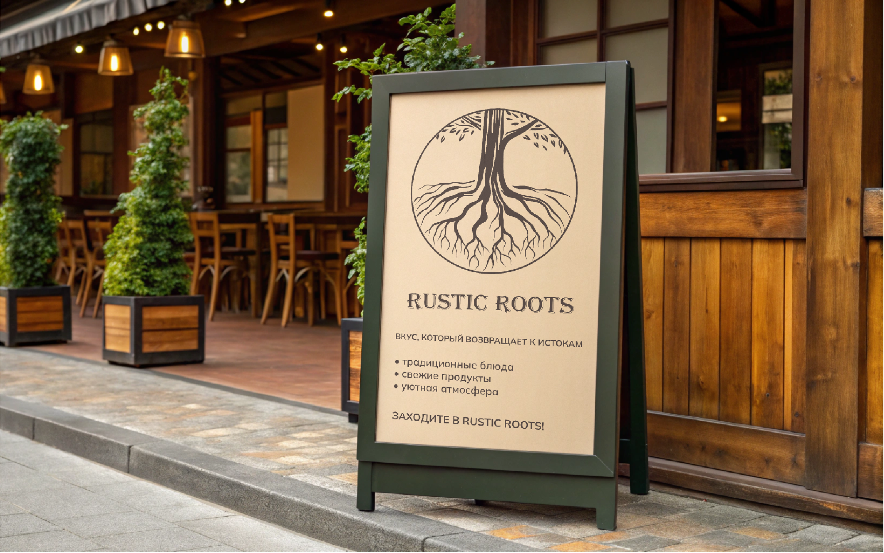 Rustic Roots – Айдентика для ресторана домашней кухни — Изображение №10 — Брендинг на Dprofile