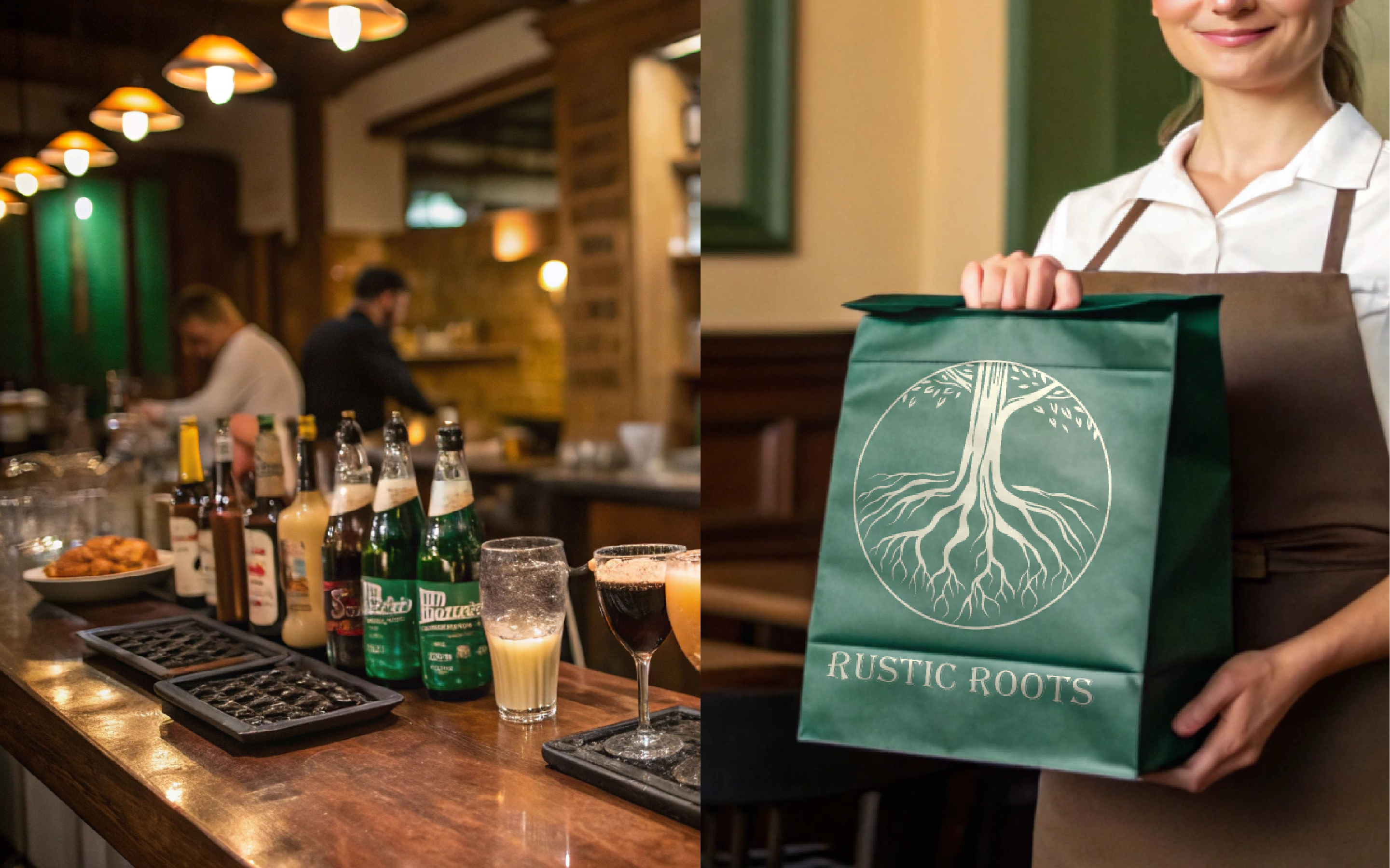Rustic Roots – Айдентика для ресторана домашней кухни — Изображение №11 — Брендинг на Dprofile