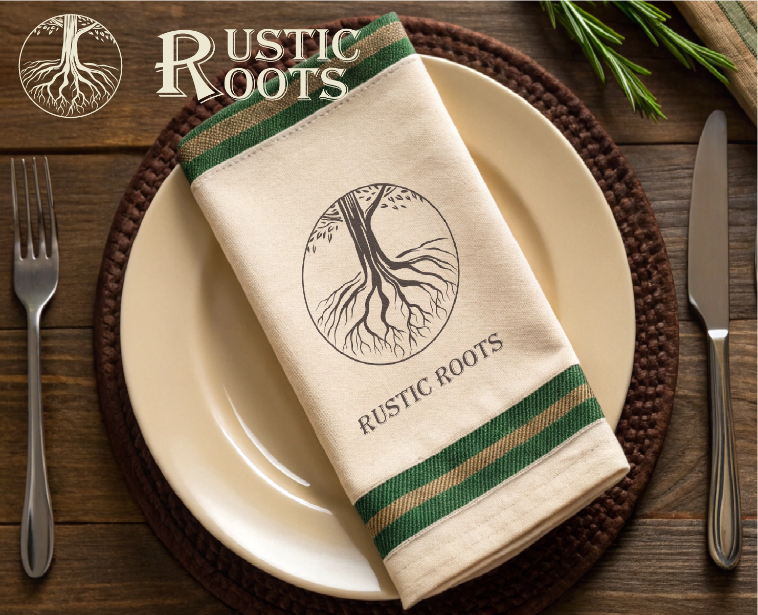 Rustic Roots – Айдентика для ресторана домашней кухни — Брендинг на Dprofile