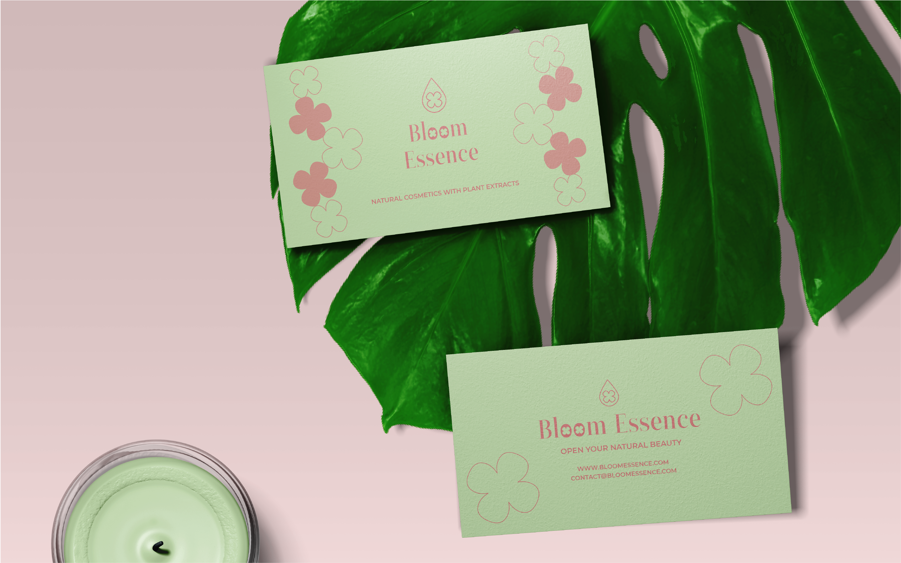 Bloom Essence — фирменный стиль косметического бренда — Изображение №7 — Брендинг, Графика на Dprofile