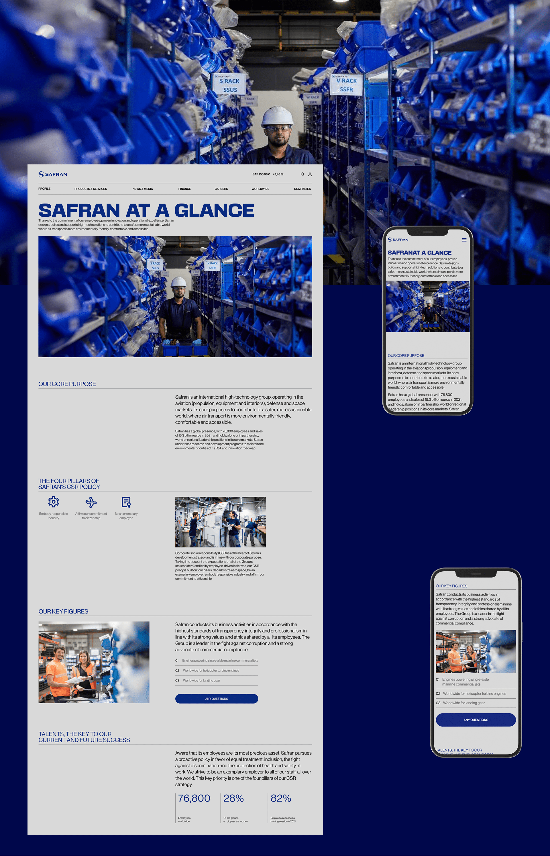 Safran|Корпоративный сайт — Изображение №3 — Интерфейсы на Dprofile