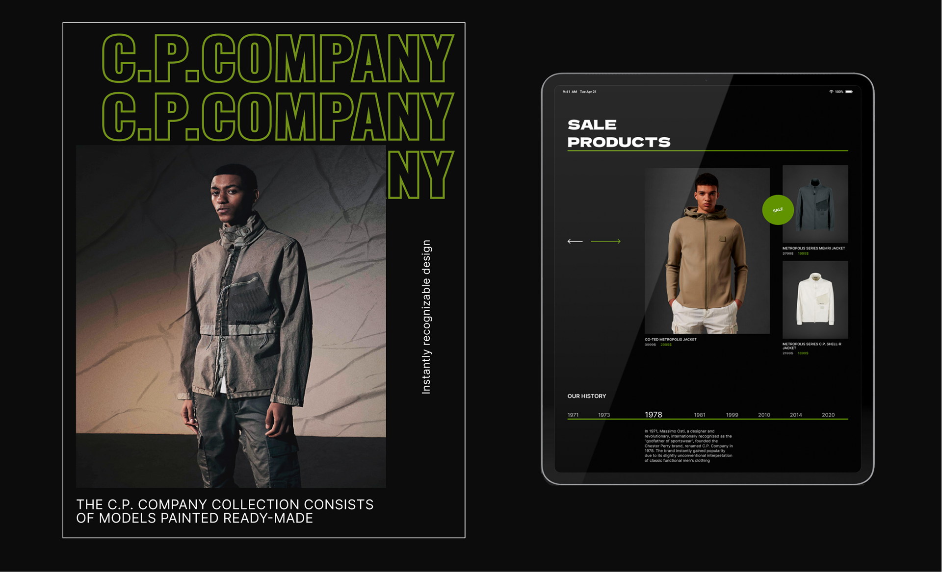 C.P. COMPANY|Интернет-магазин — Изображение №4 — Интерфейсы на Dprofile