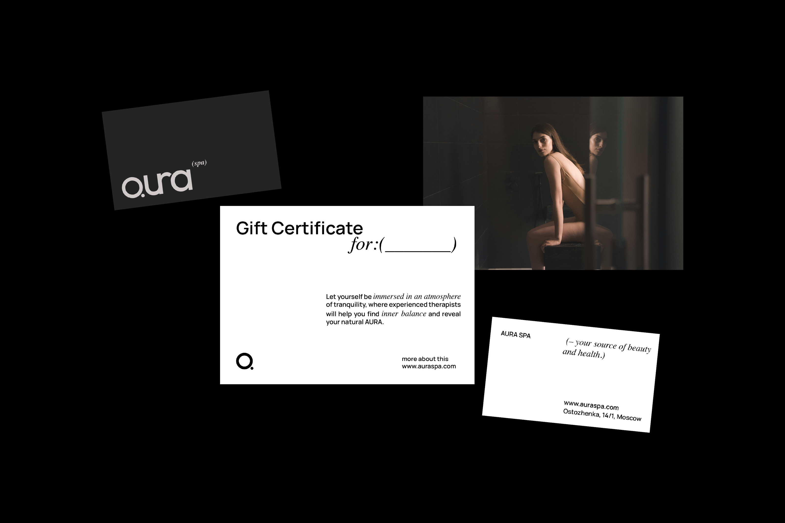 AURA SPA: минималистичный брендинг для внутренней гармонии — Изображение №10 — Брендинг на Dprofile