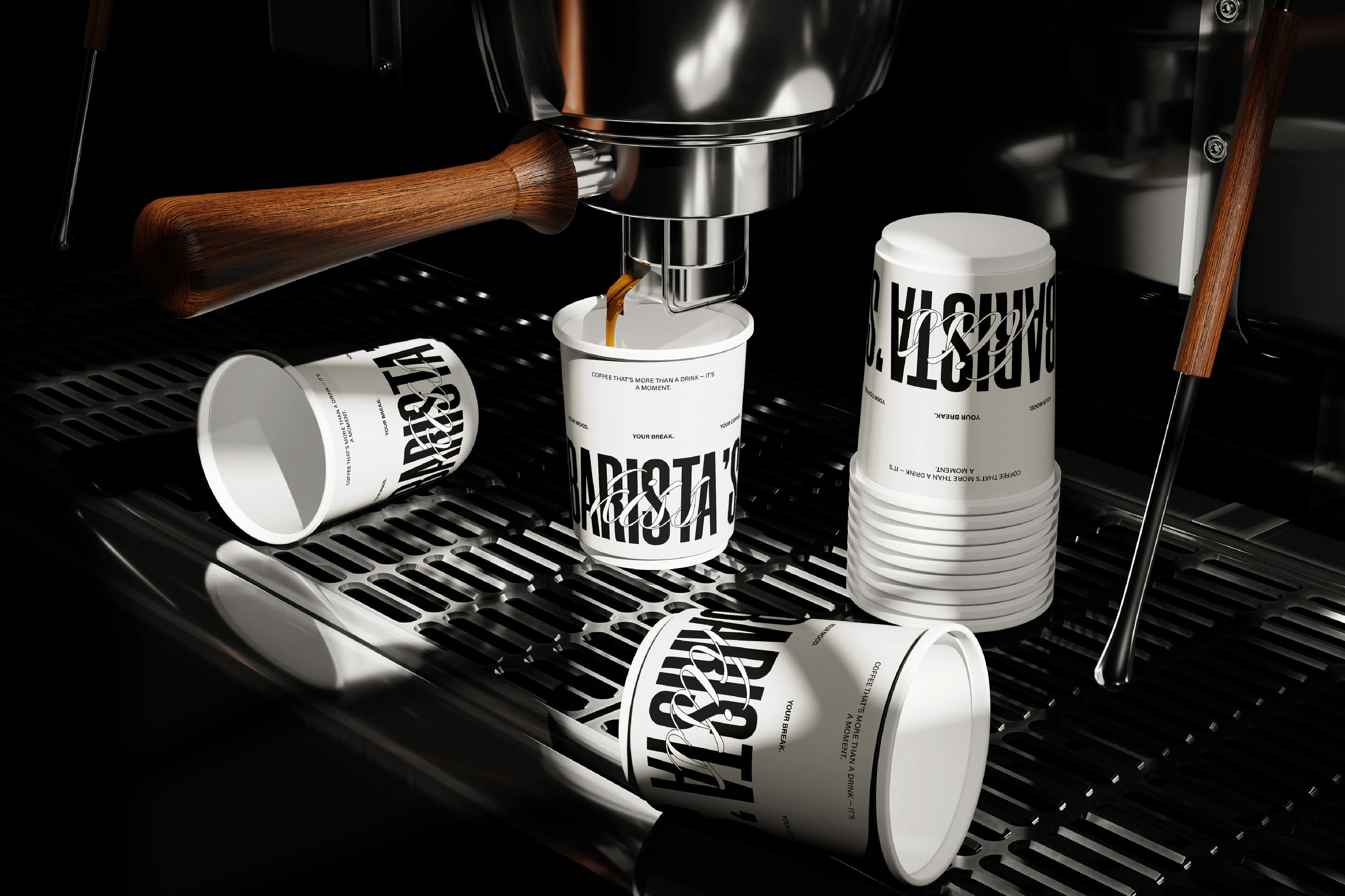 BARISTA'S KISS | COFFEE SHOP IDENTITY — Изображение №5 — Интерфейсы, Брендинг на Dprofile