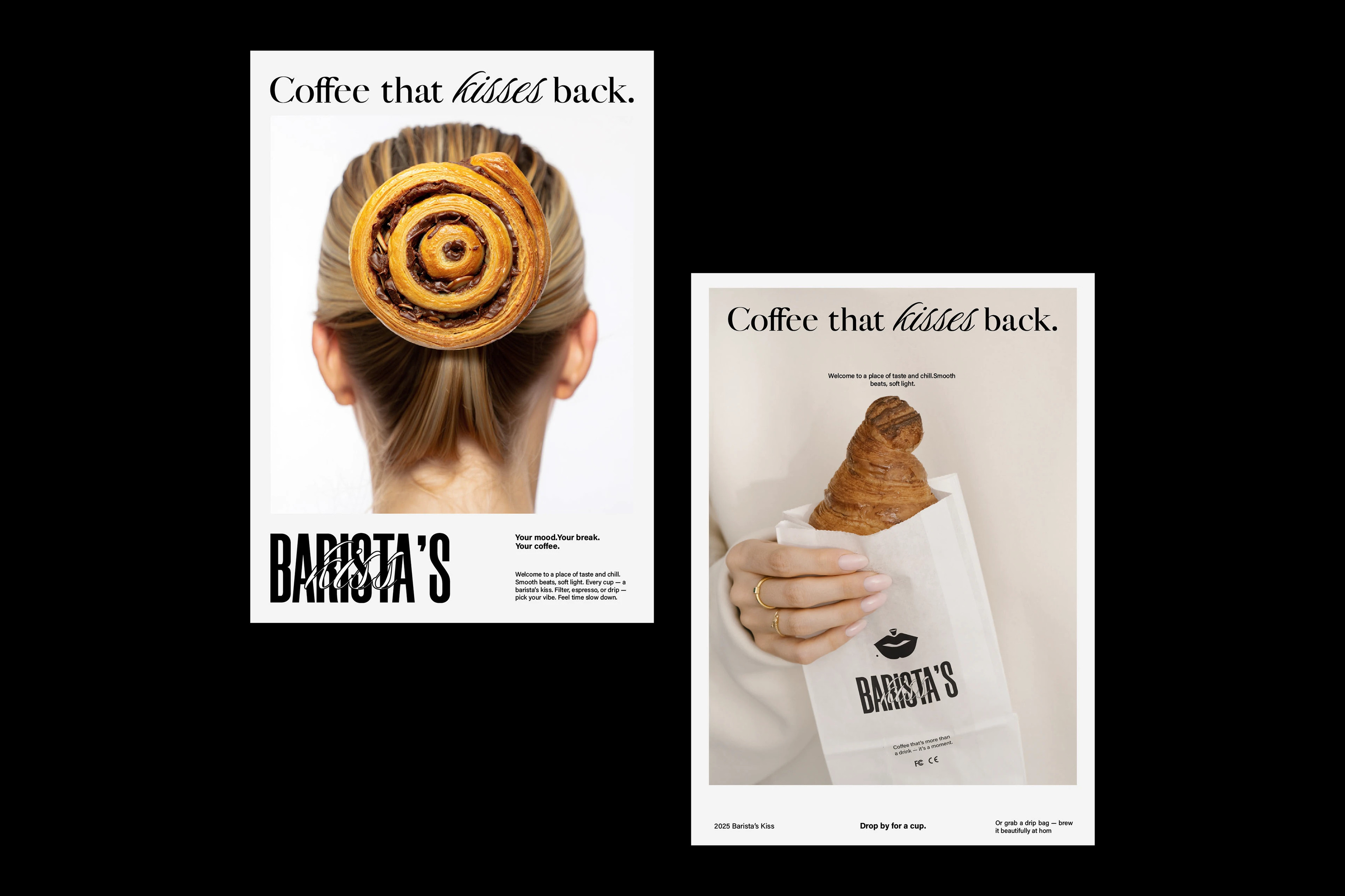 BARISTA'S KISS | COFFEE SHOP IDENTITY — Изображение №7 — Интерфейсы, Брендинг на Dprofile