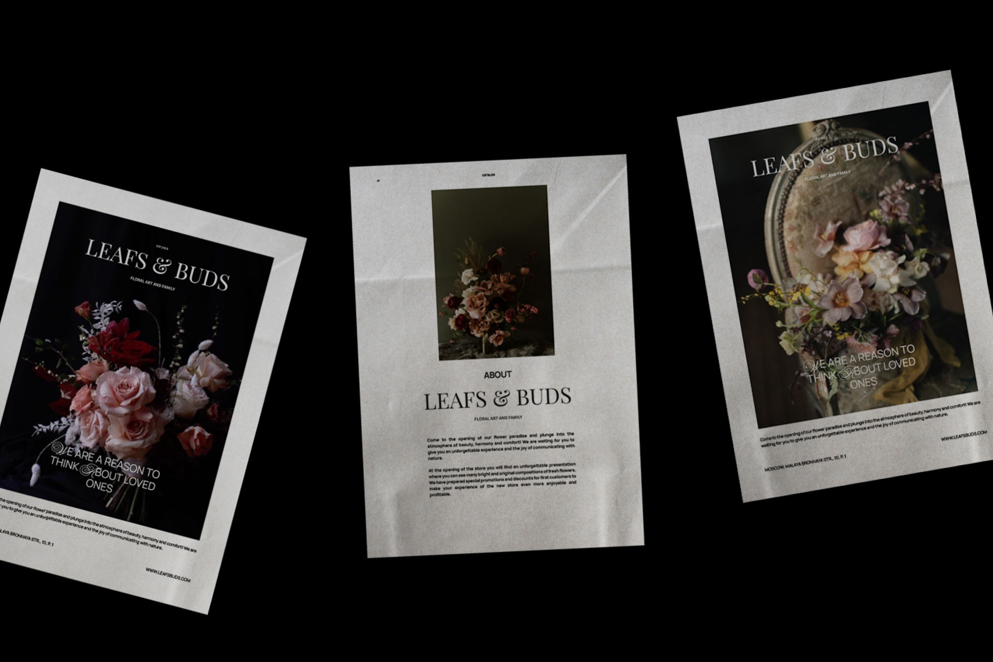 FLOWER STUDIO LEAFT & BUD — Изображение №17 — Брендинг, Анимация на Dprofile