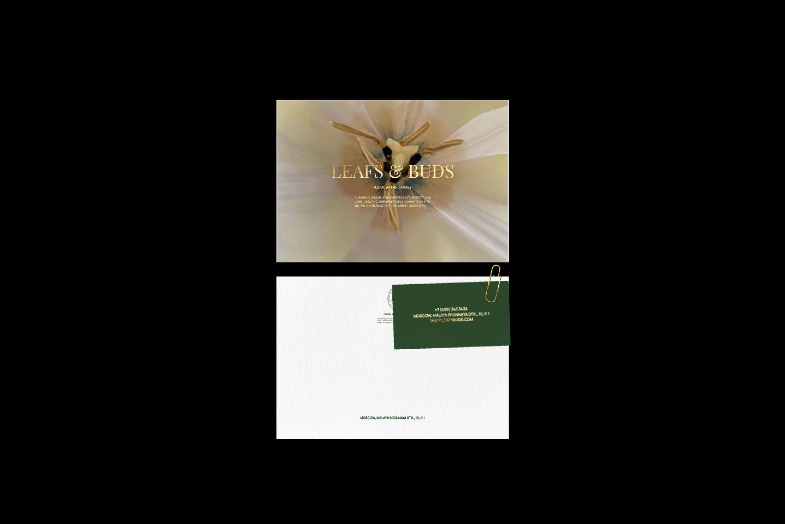 FLOWER STUDIO LEAFT & BUD — Изображение №6 — Брендинг, Анимация на Dprofile