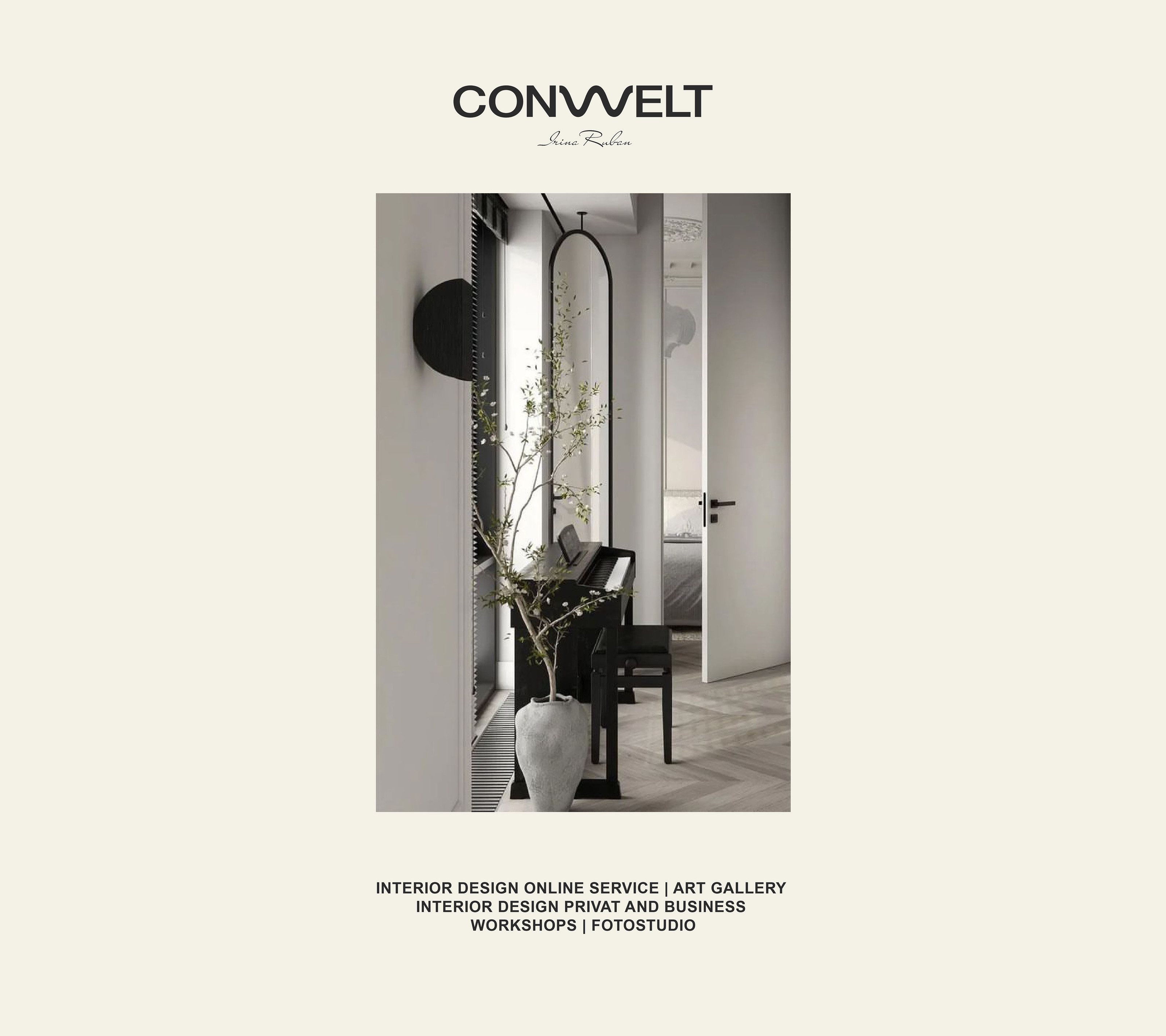 CONWELT INTERIOR DESIGN | VISUAL IDENTITY — Изображение №3 — Брендинг, Графика на Dprofile