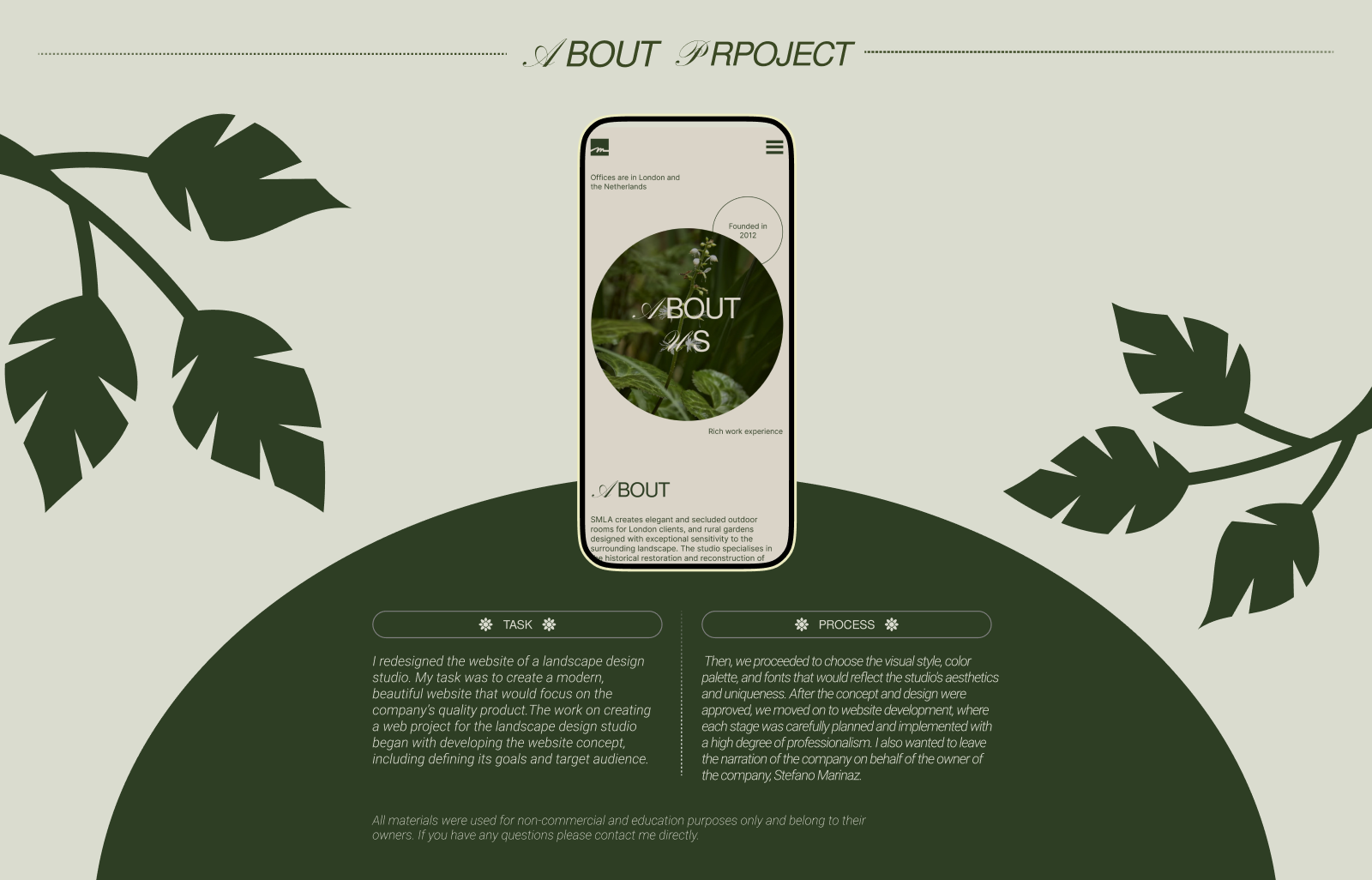 Landscape Architecture SM | Corporate Website redesign — Изображение №2 — Интерфейсы на Dprofile