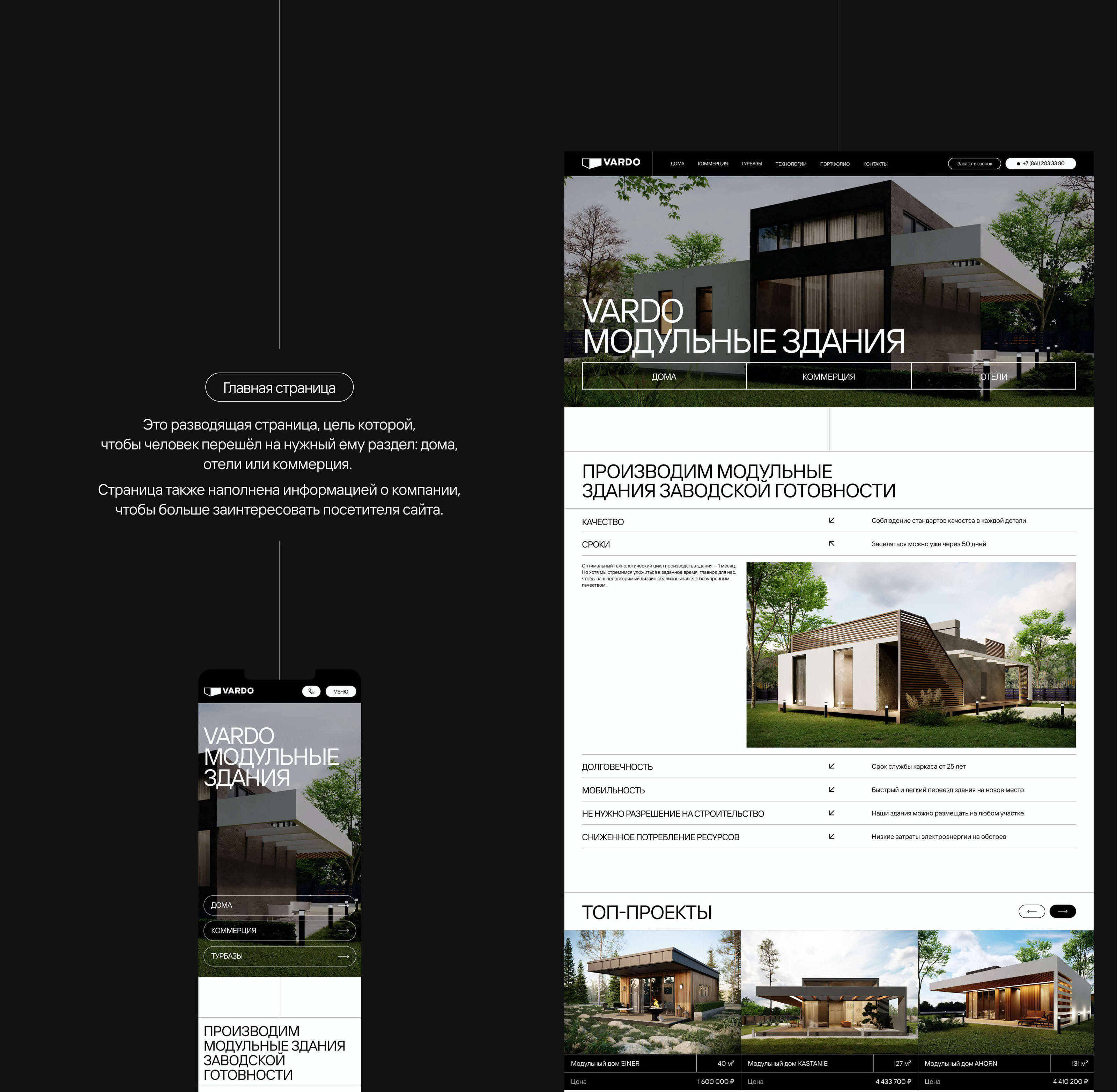 Сайт | Tilda | Модульные здания | Vardo Modular — Изображение №14 — Интерфейсы на Dprofile