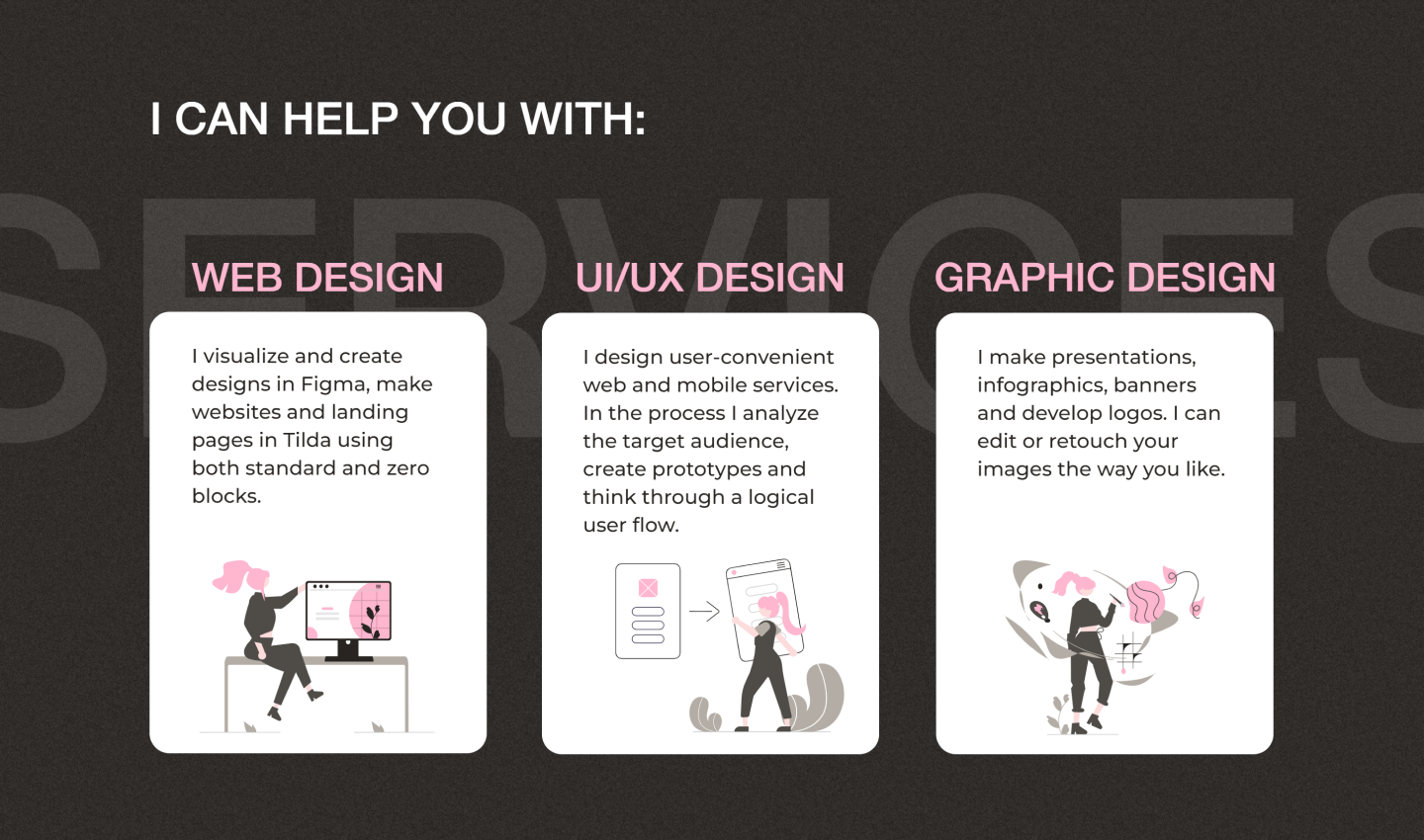 Web designer portfolio (Made on Tilda) — Изображение №2 — Интерфейсы на Dprofile