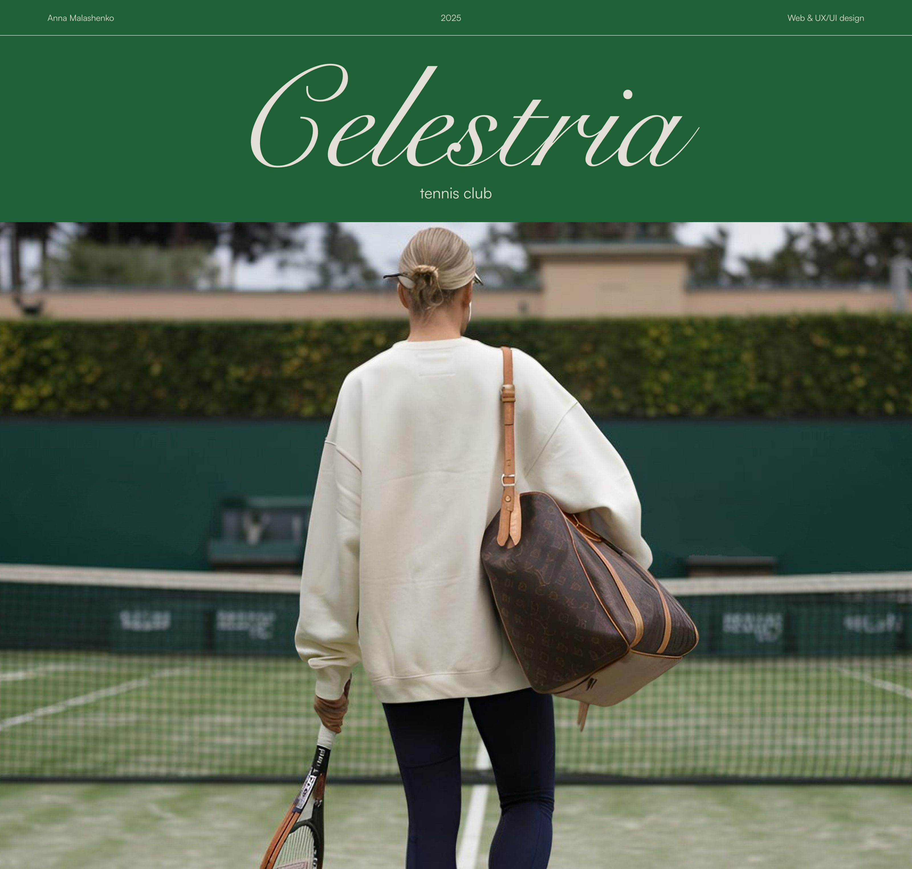Tennis club CELESTRIA — Изображение №1 — Интерфейсы на Dprofile