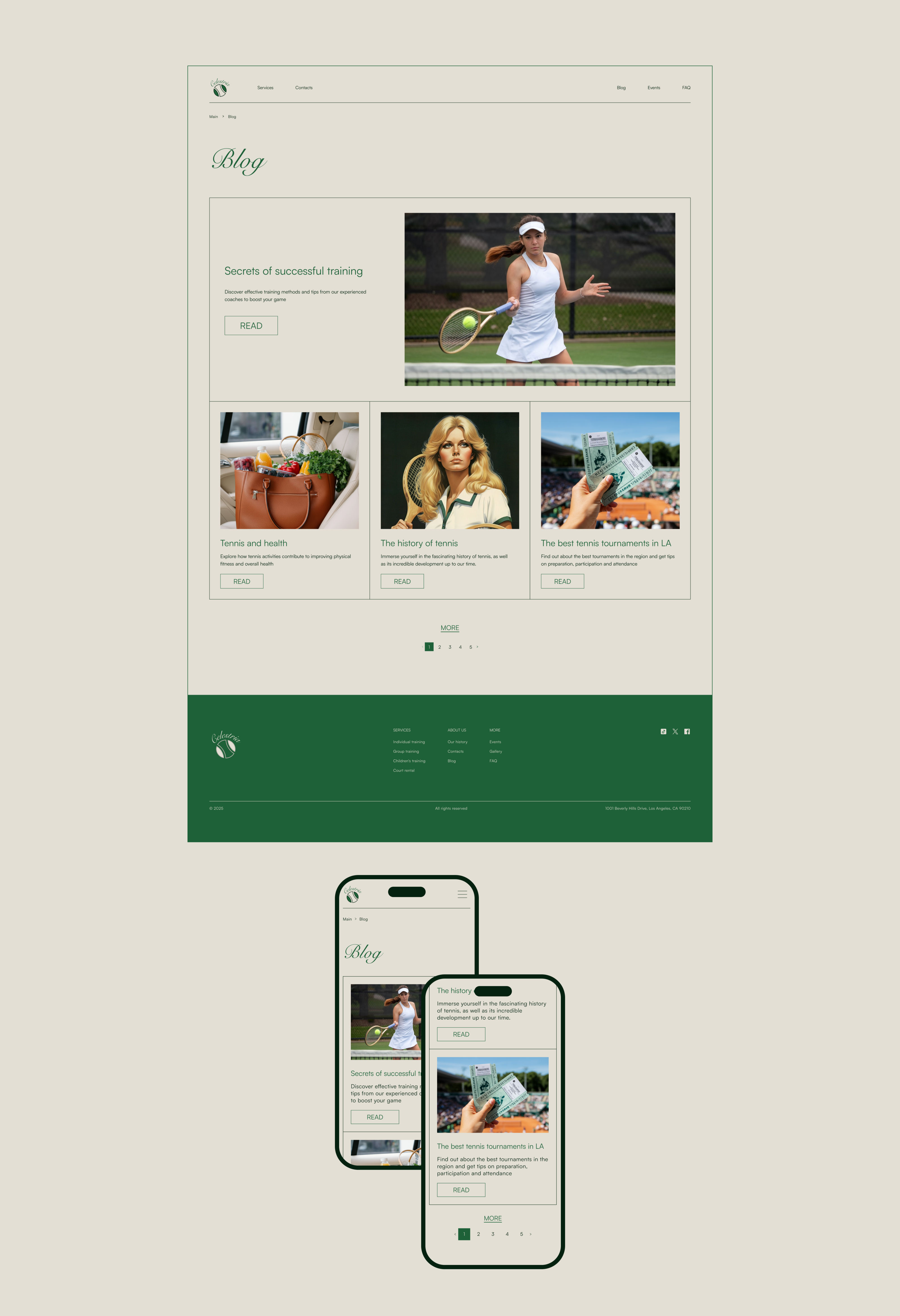 Tennis club CELESTRIA — Изображение №13 — Интерфейсы на Dprofile