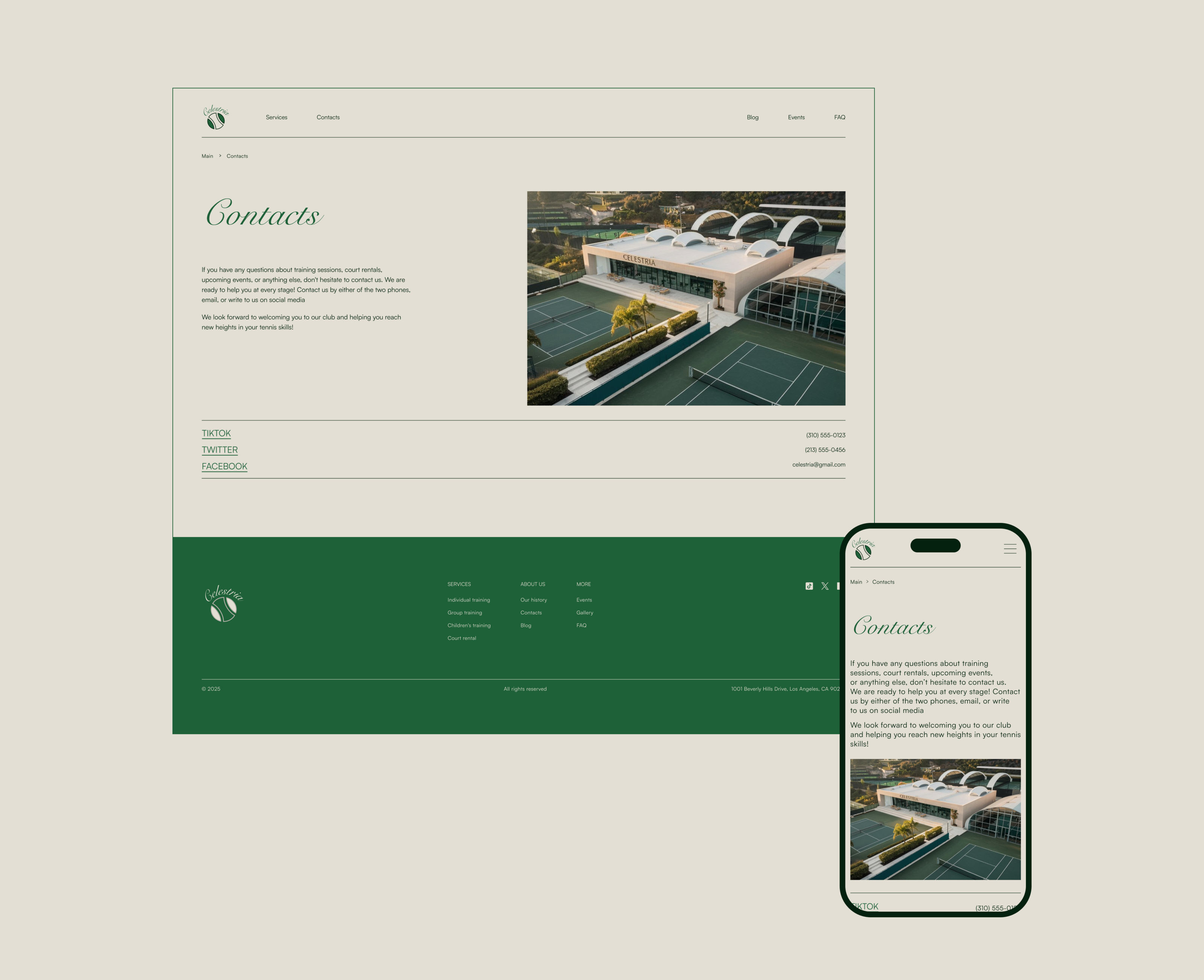 Tennis club CELESTRIA — Изображение №19 — Интерфейсы на Dprofile