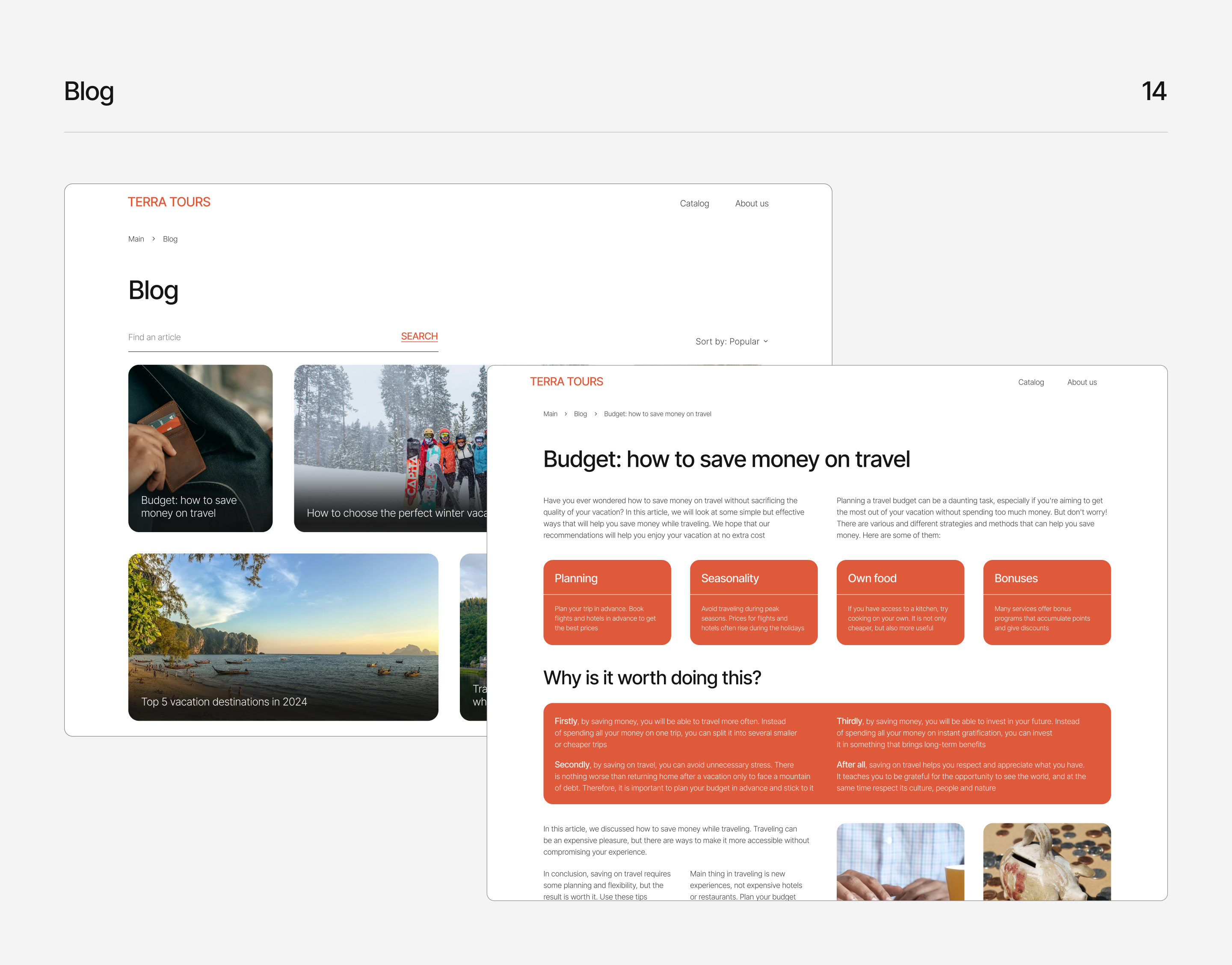 Travel agency TERRA TOURS — Изображение №17 — Интерфейсы на Dprofile