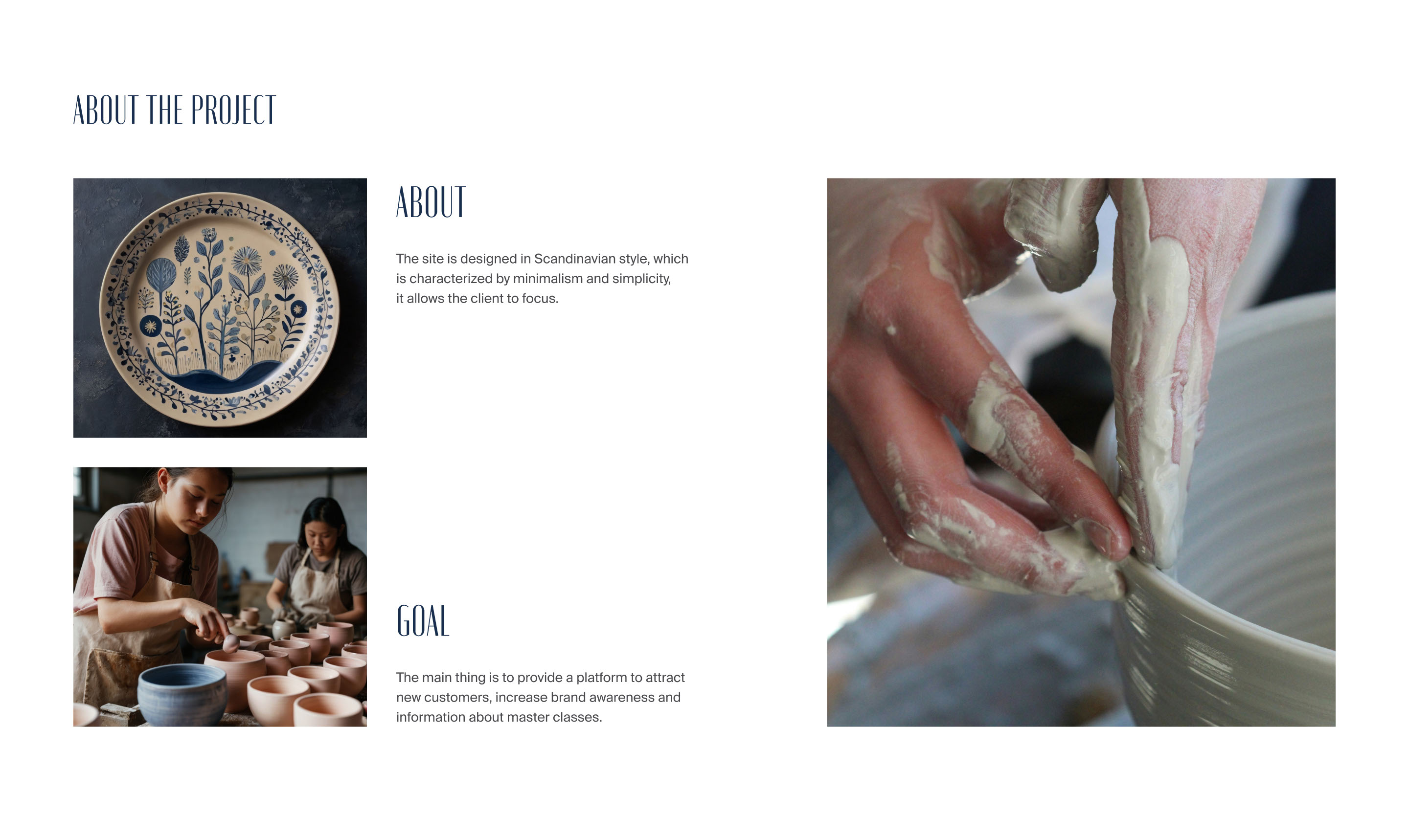 Ceramic workshop MOZA — Изображение №1 — Интерфейсы на Dprofile