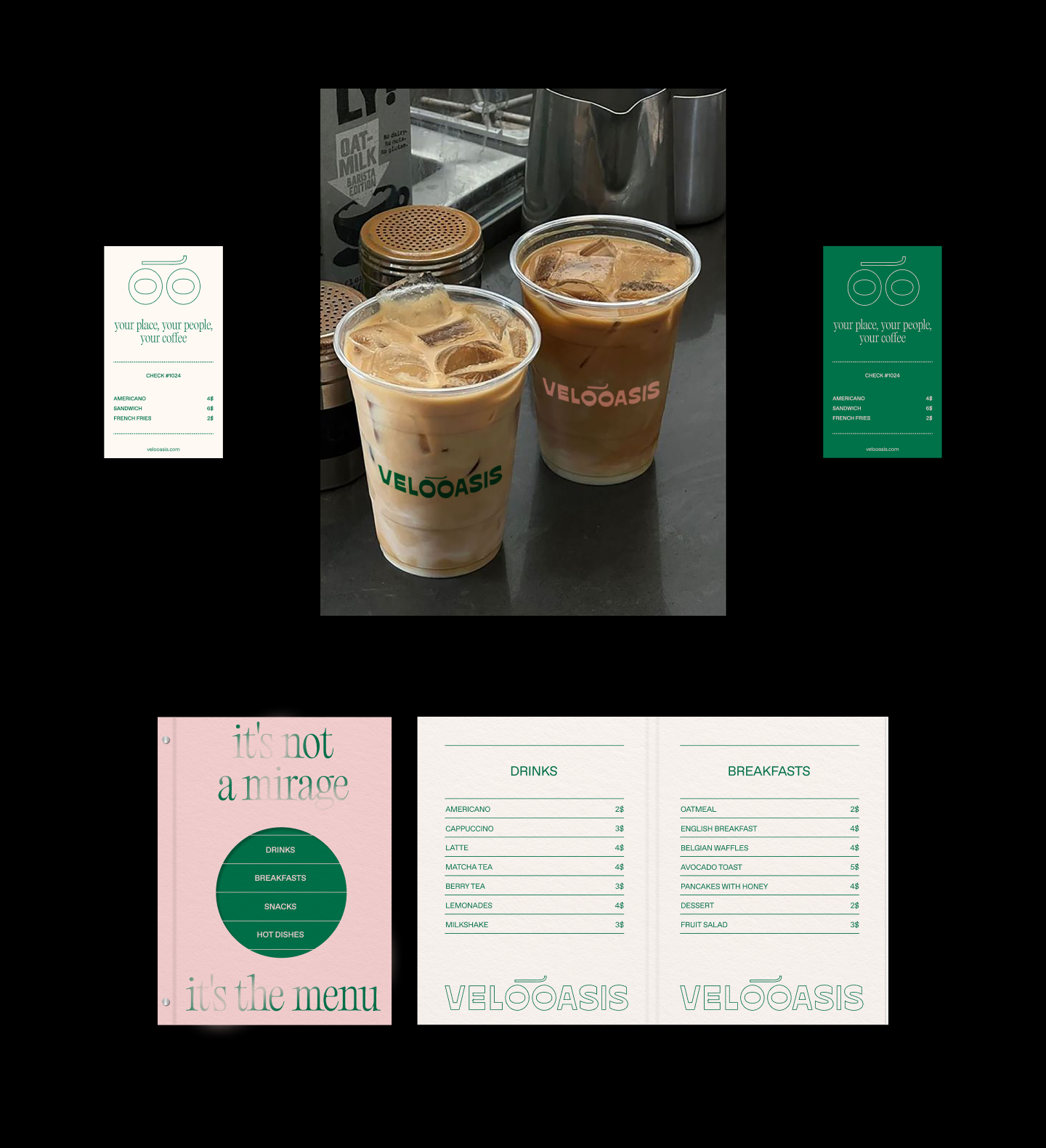 VELOOASIS CAFE — Изображение №17 — Брендинг, Графика на Dprofile