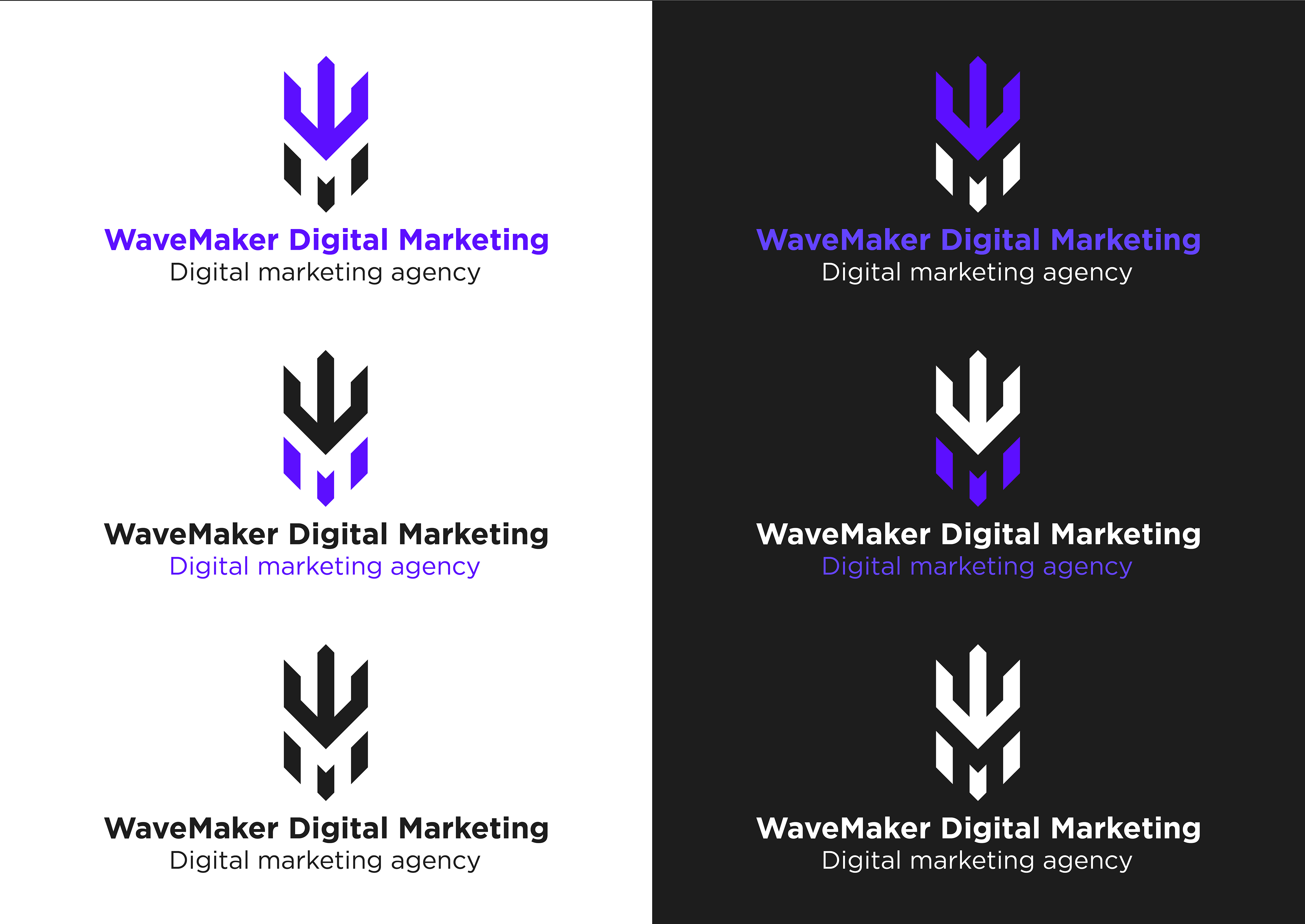 WaveMaker Digital Marketing | Visual Identity — Изображение №6 — Брендинг на Dprofile