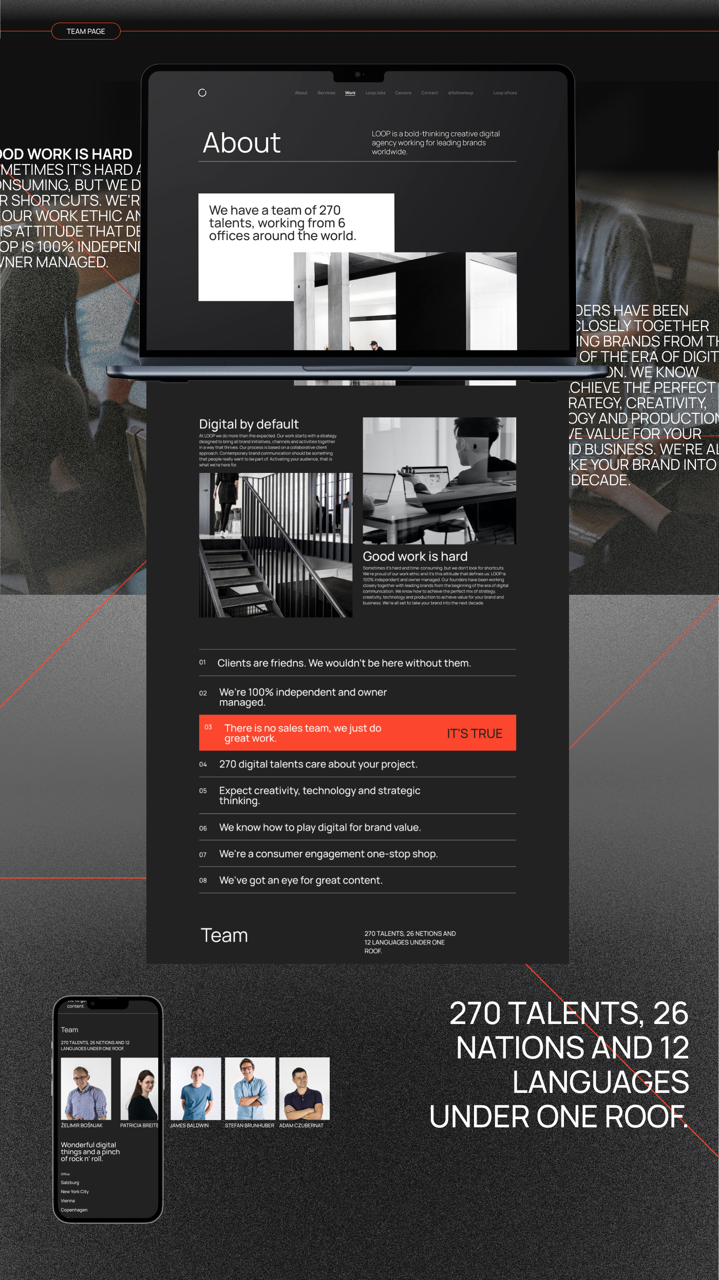 Loop | Corporate website Concept — Изображение №7 — Интерфейсы, Анимация на Dprofile