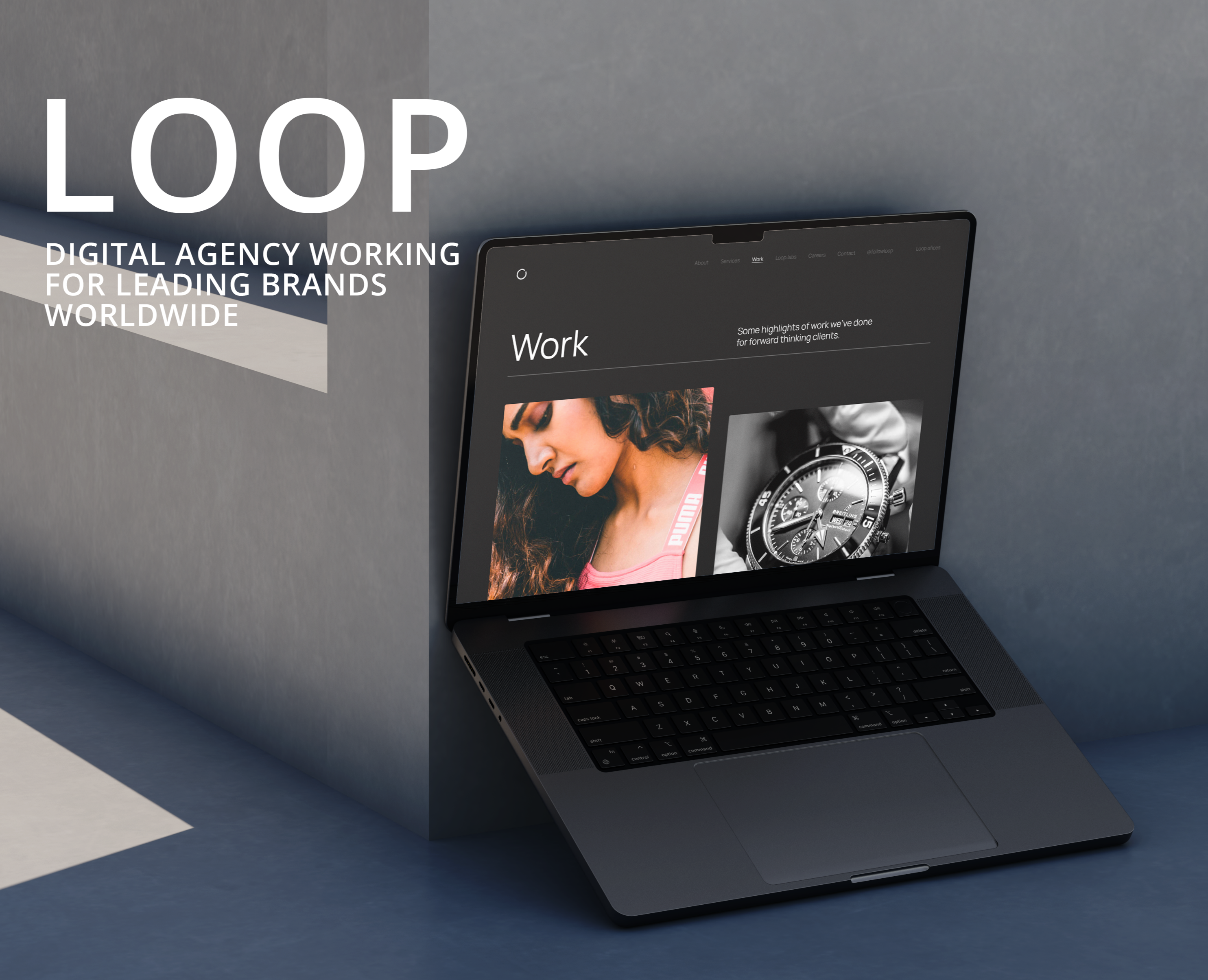 Loop | Corporate website Concept — Интерфейсы, Анимация на Dprofile