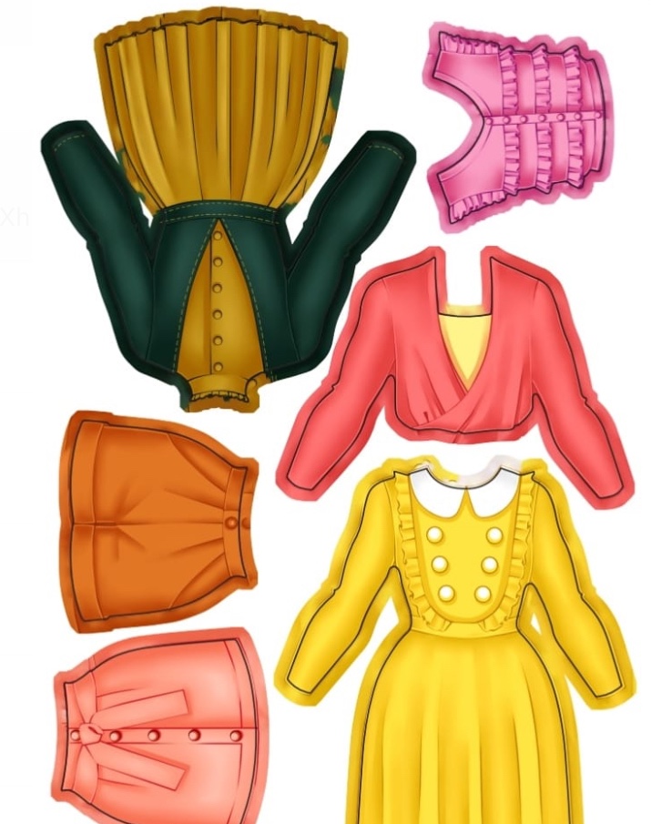 Clothes for paper doll — Изображение №4 — Иллюстрация, Графика на Dprofile