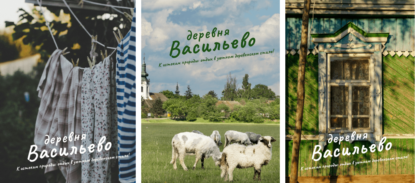деревня Васильево| Brand identity — Изображение №3 — Брендинг на Dprofile